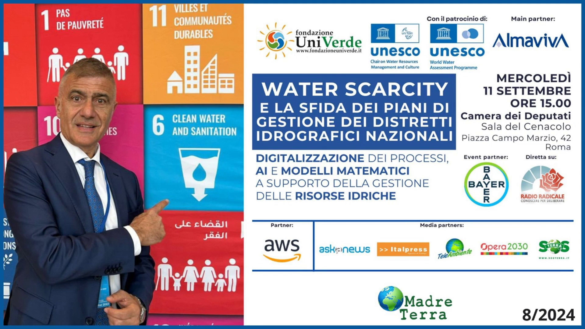 Madre Terra - Convegno “Water scarcity