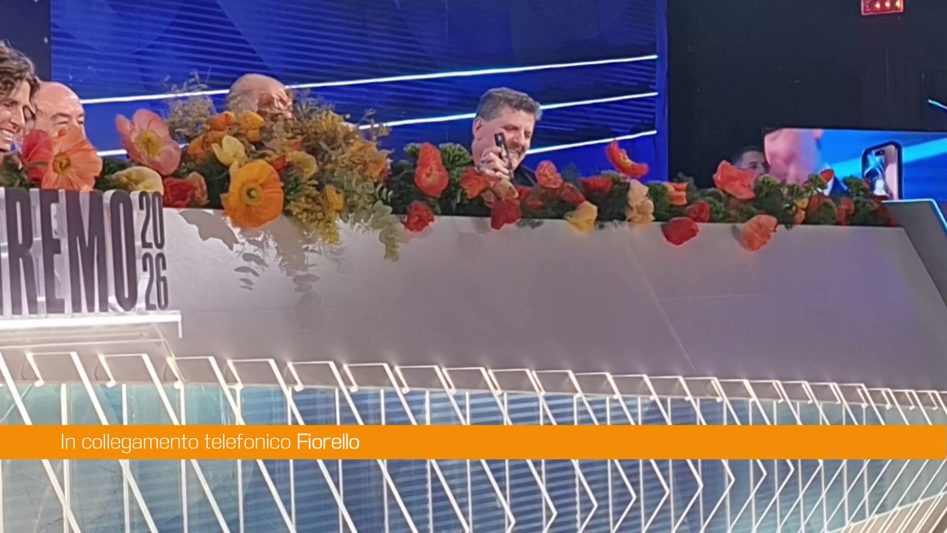 Sanremo, telefonata a sorpresa di Fiorello 