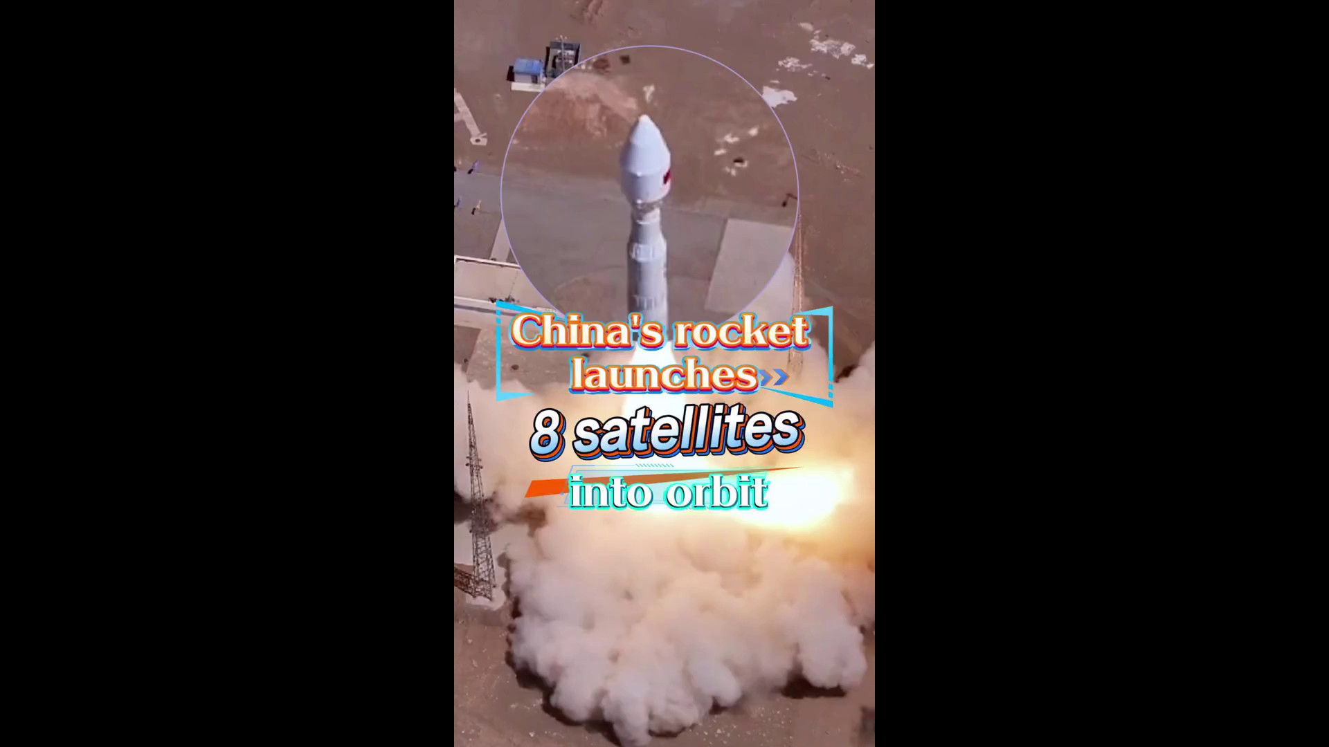 Cina: razzo lancia in orbita otto satelliti