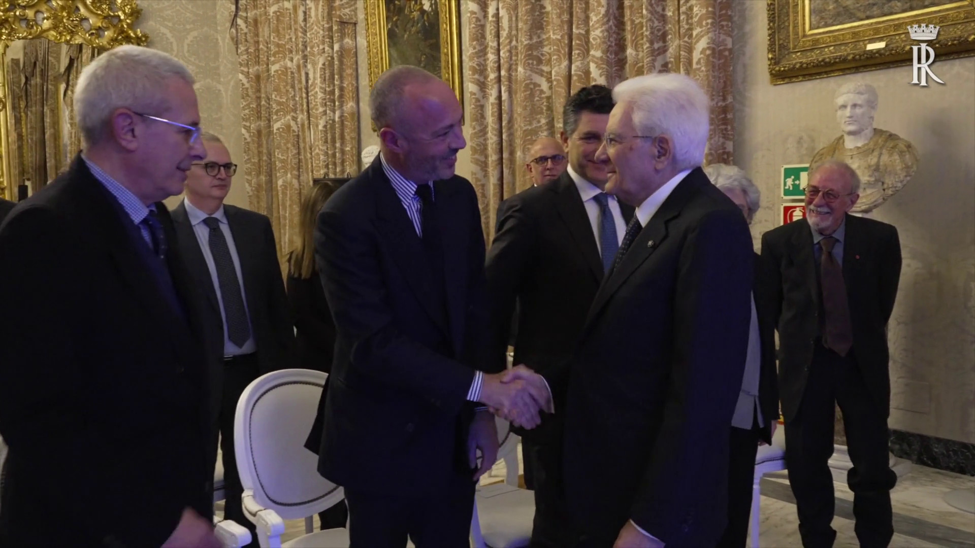 Mattarella a proiezione copia restaurata 