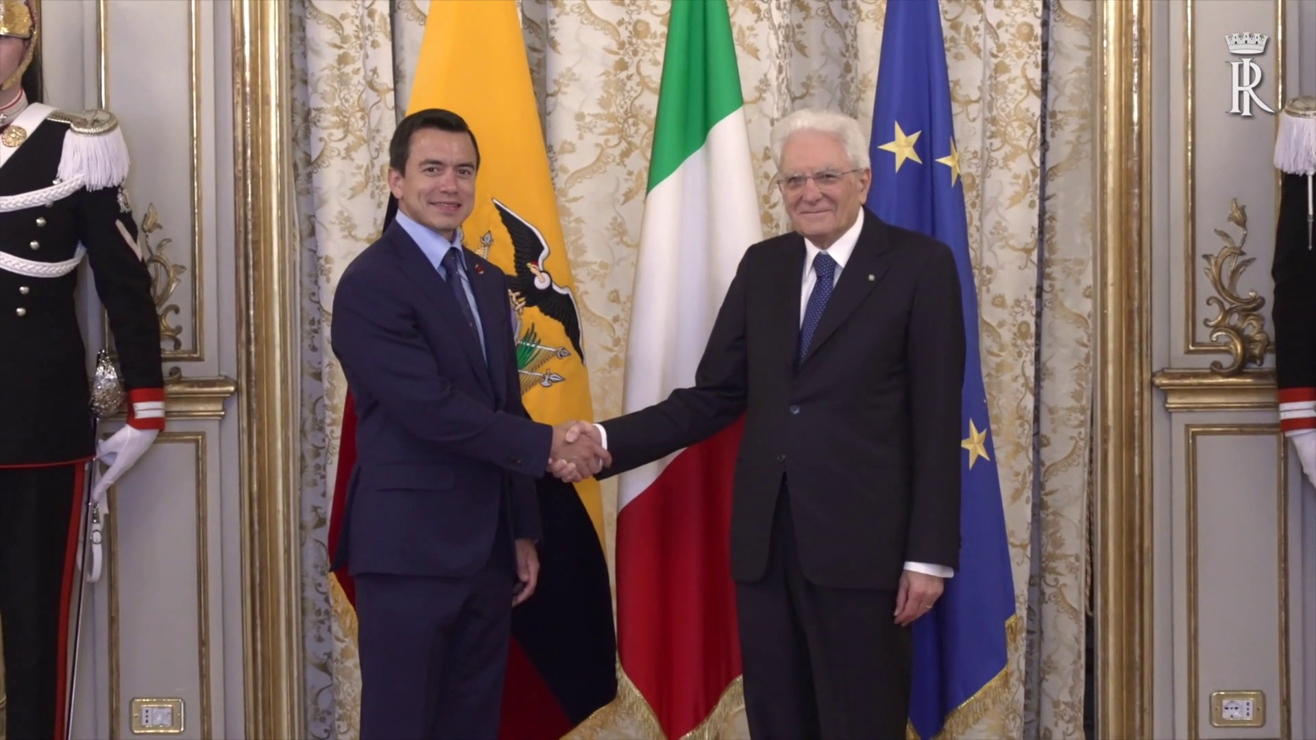 Mattarella riceve il Presidente dell’Ecuador