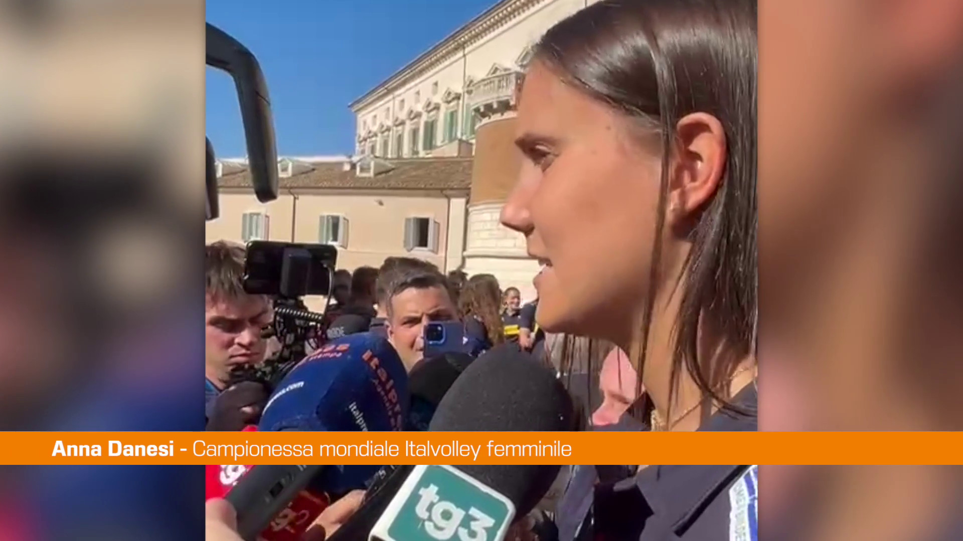 Azzurri del volley campioni del mondo al Quirinale,Danesi 