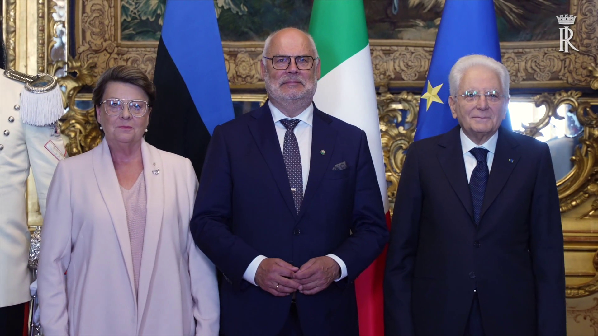 Mattarella riceve al Quirinale il presidente dell'Estonia