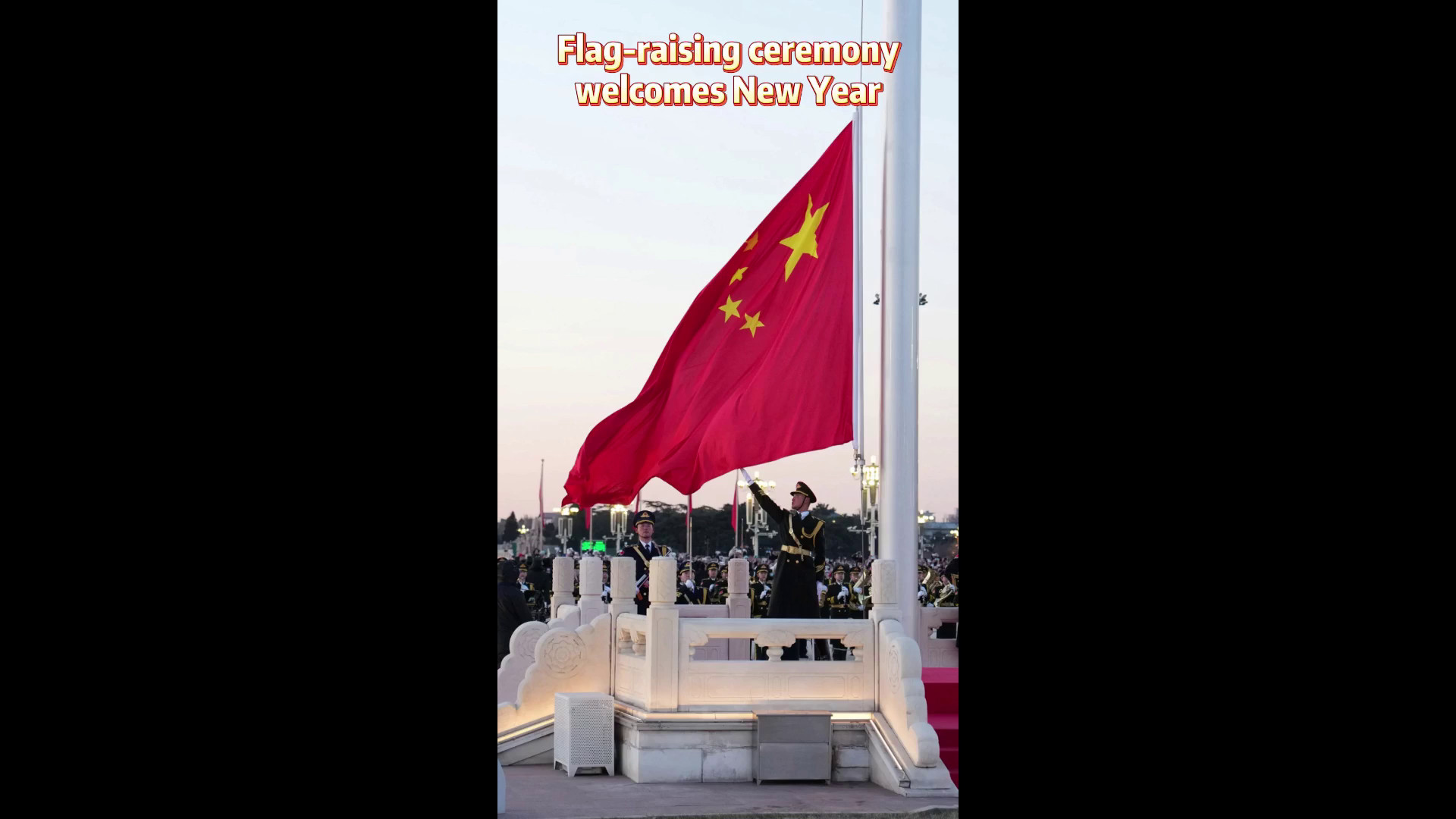 Cina: cerimonia alzabandiera in piazza Tian'anmen accoglie nuovo anno