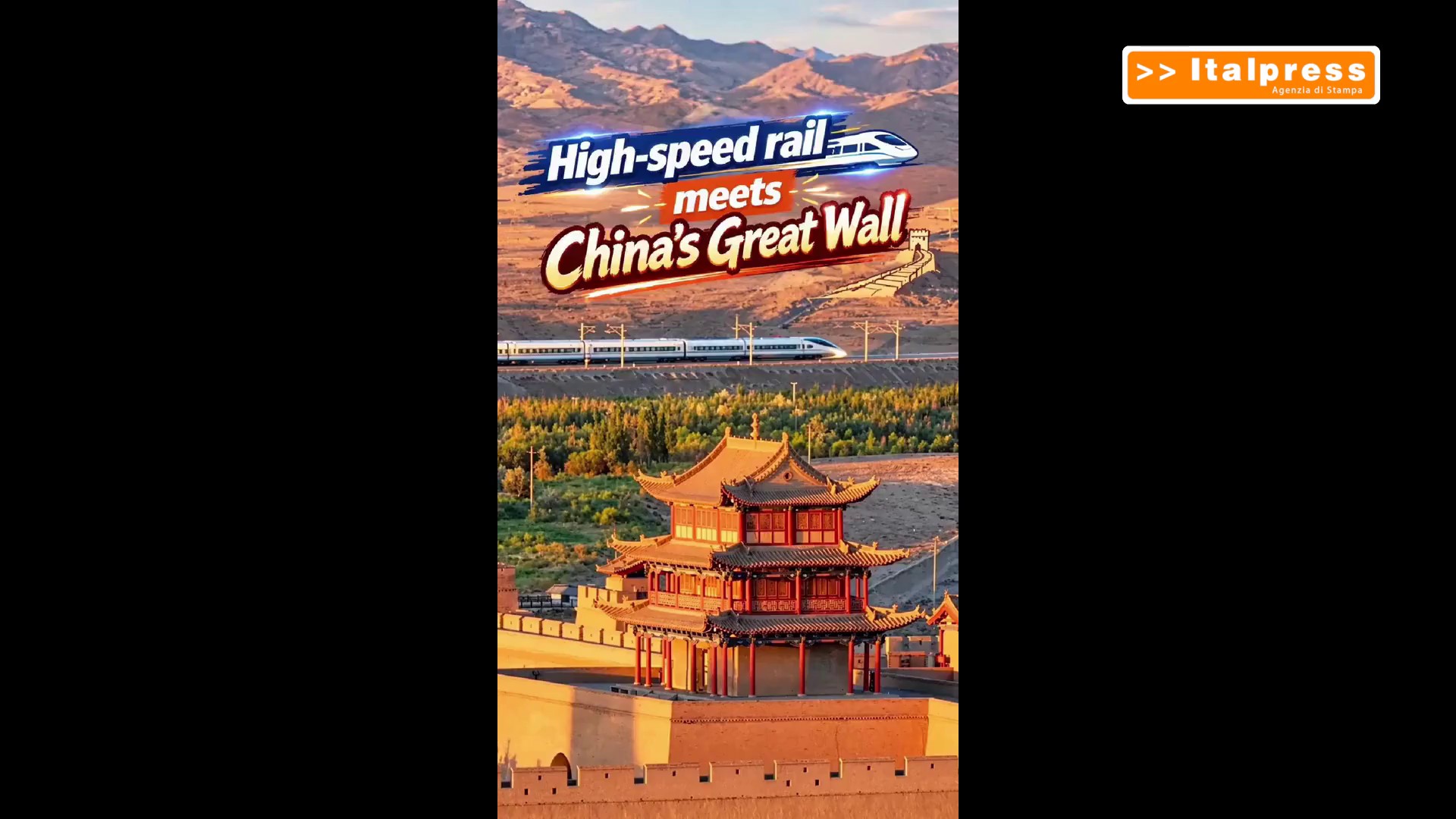 Cina, l'alta velocità incontra la Grande Muraglia