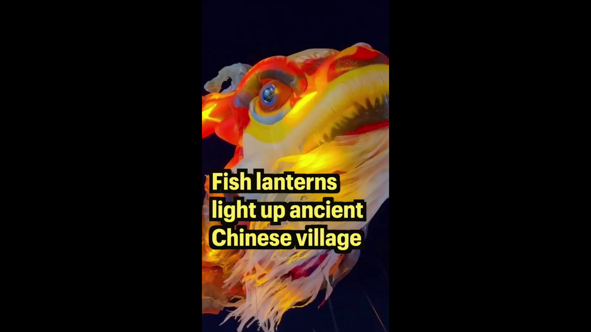 Cina: gigantesca lanterna a forma di pesce 