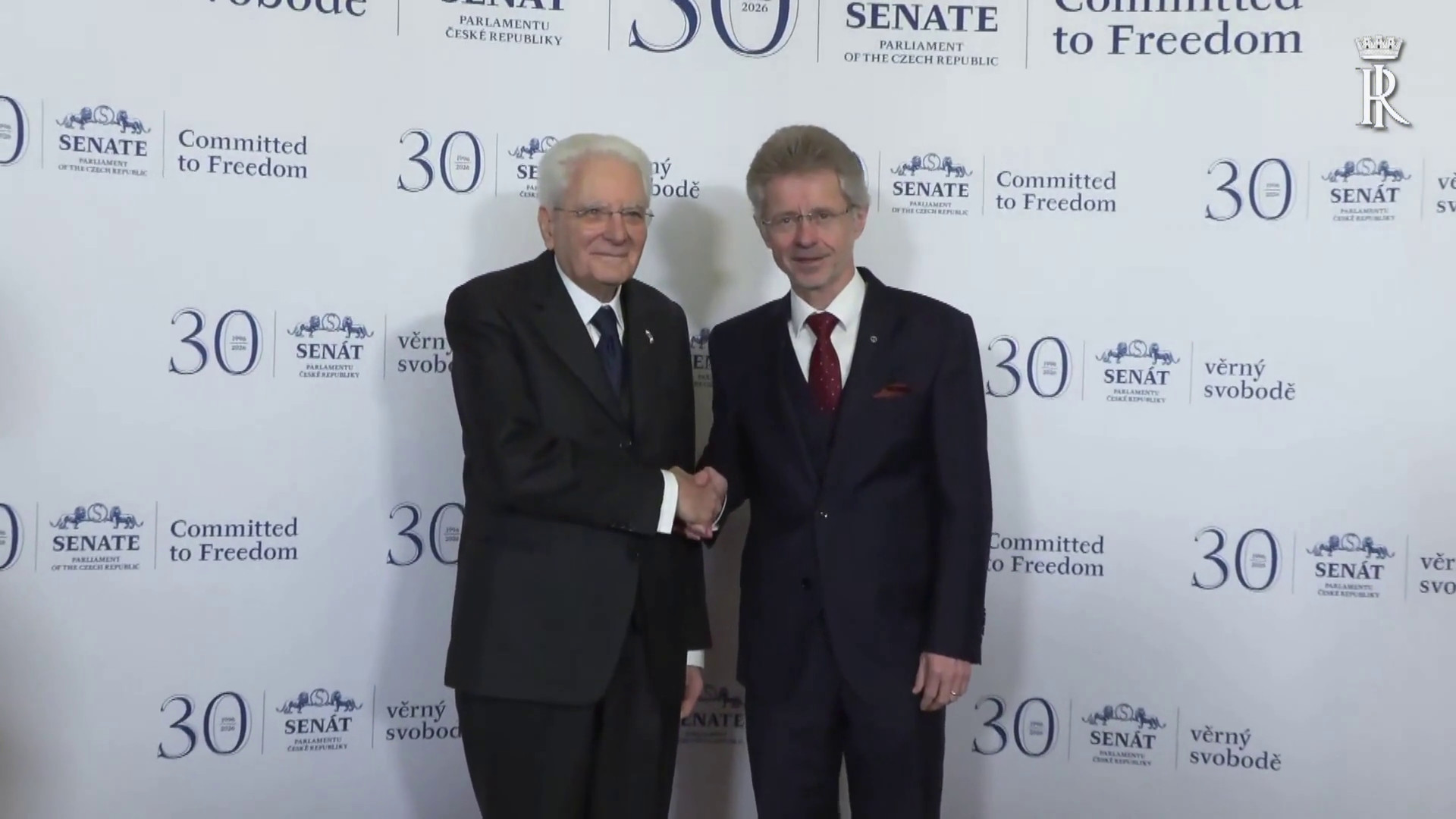 Mattarella incontra il Presidente del Senato della Repubblica Ceca