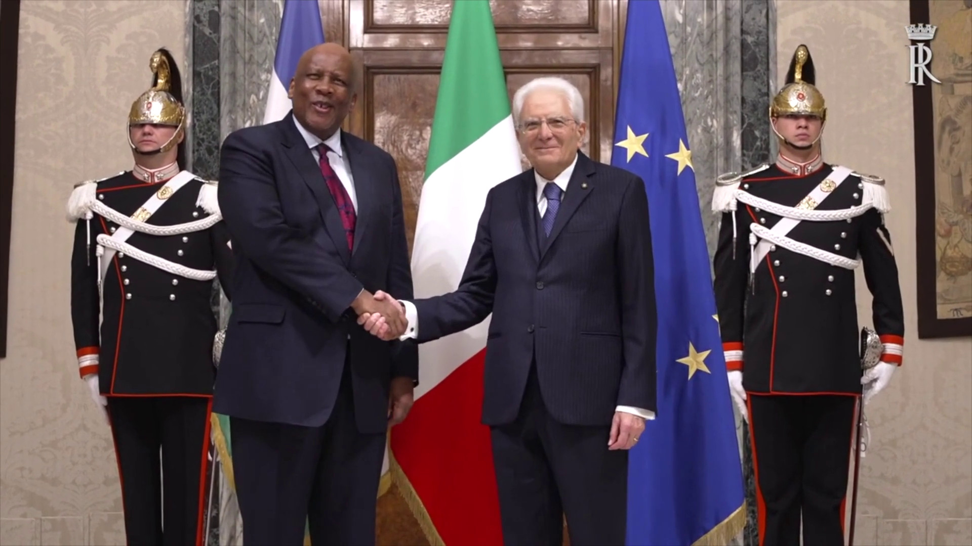 Mattarella ha ricevuto il re del Lesotho