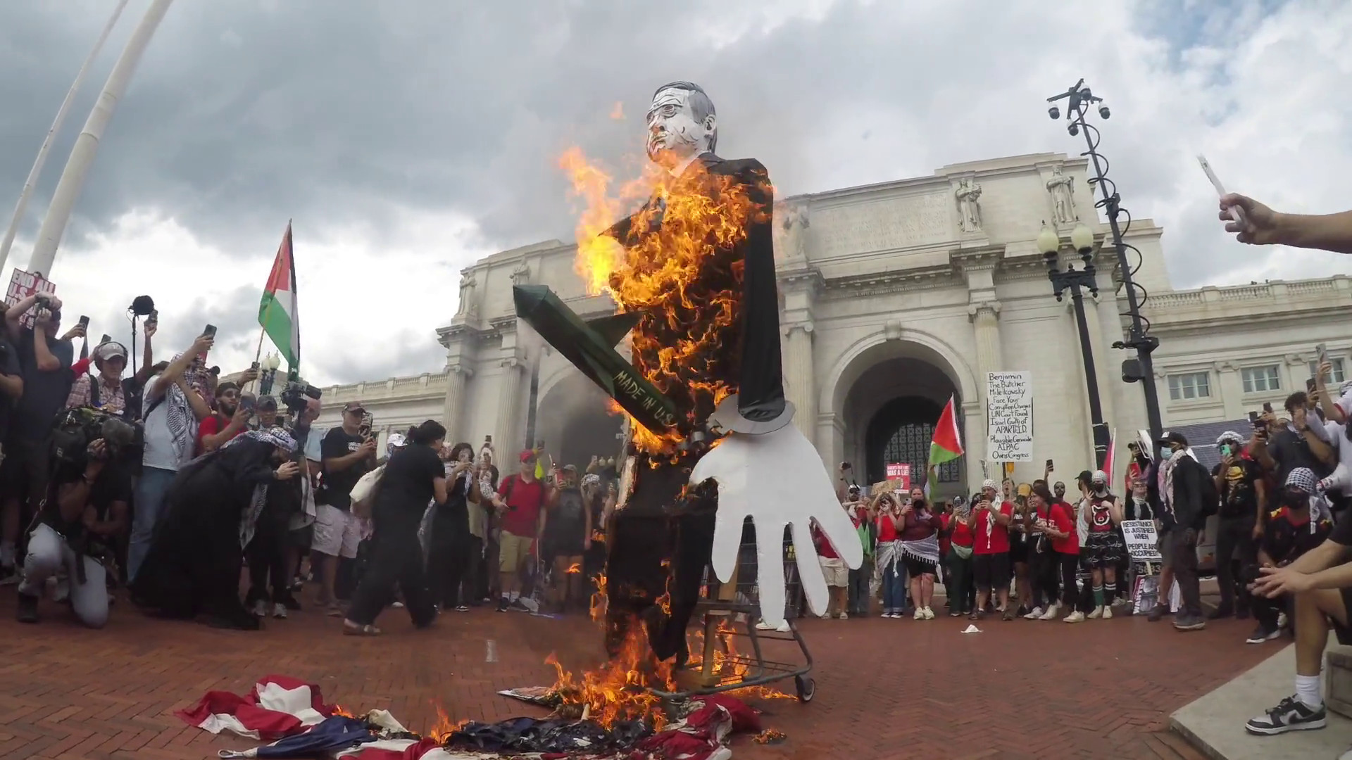 Washington, violenze e arresti durante il discorso di Netanyahu