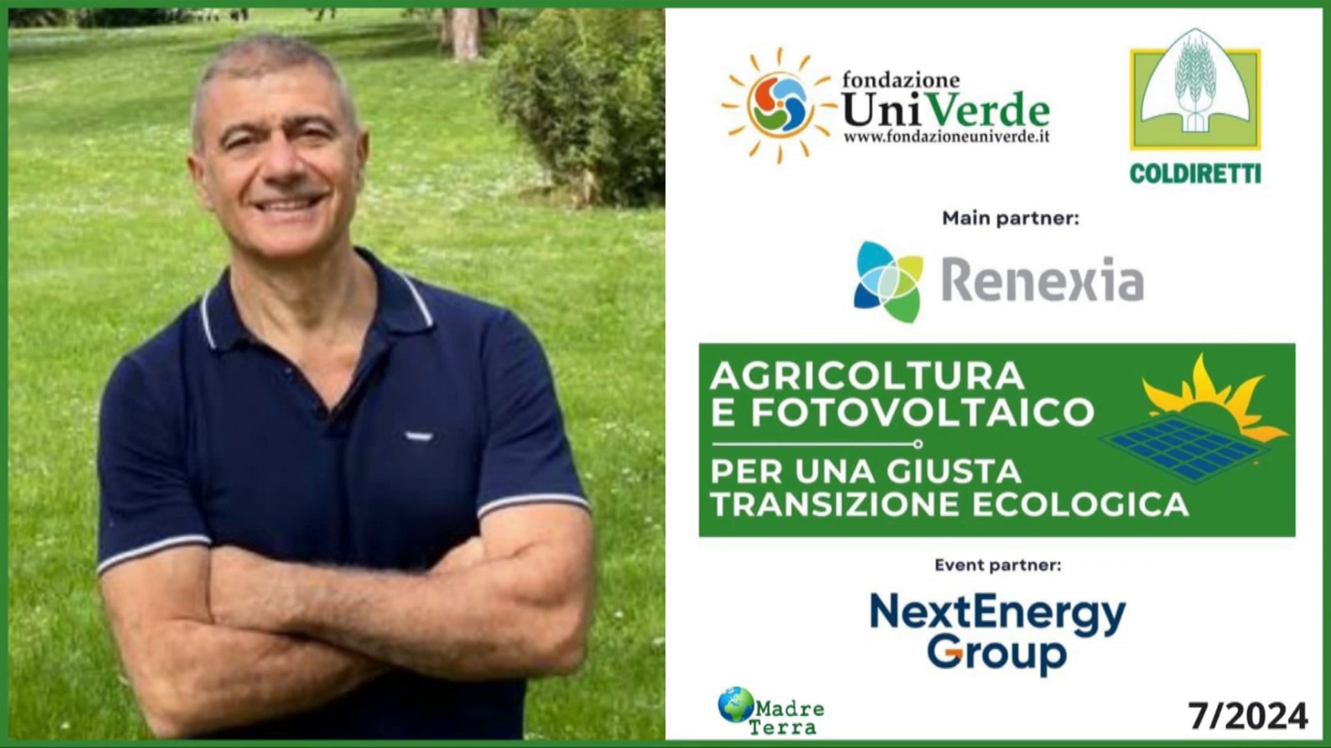 Madre Terra - Convegno “Agricoltura e fotovoltaico”: 9 luglio a Roma