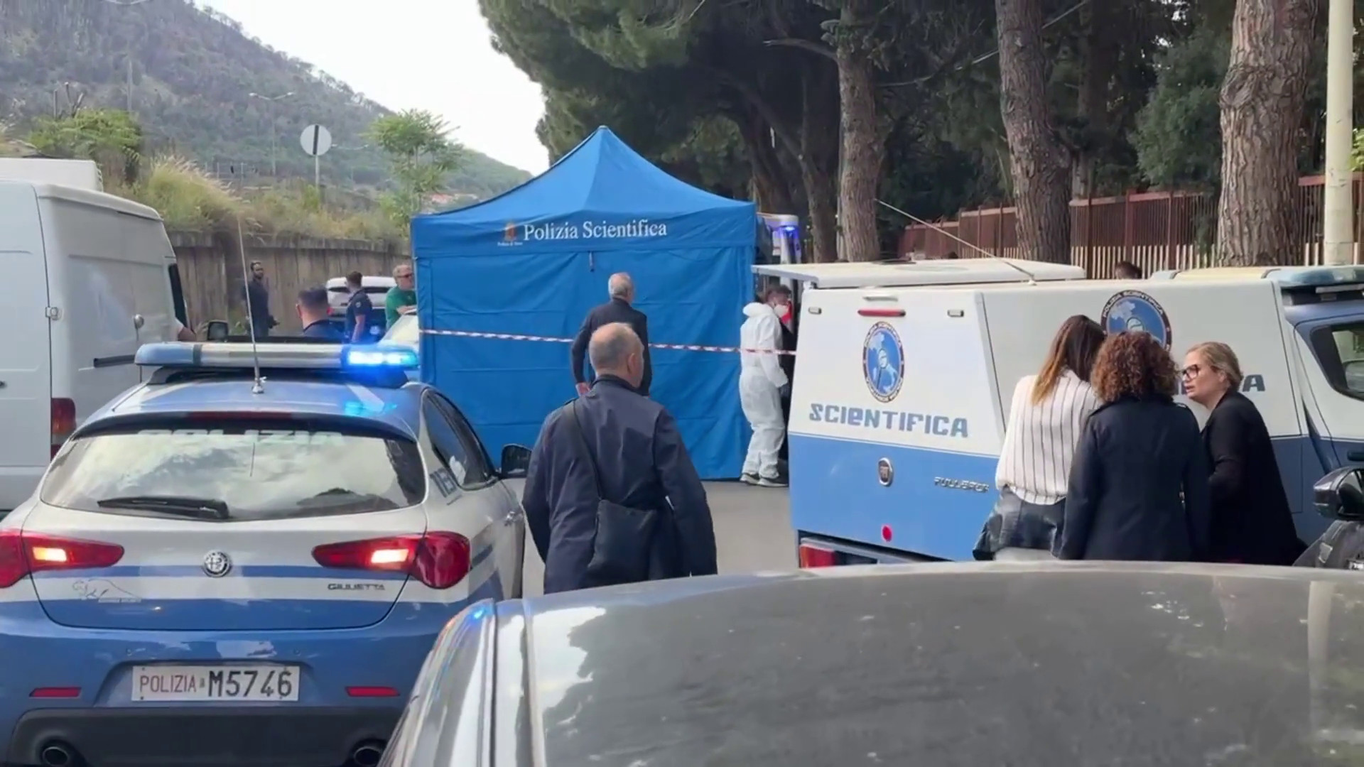 Palermo, omicidio imprenditore. La Polizia Scientifica al lavoro