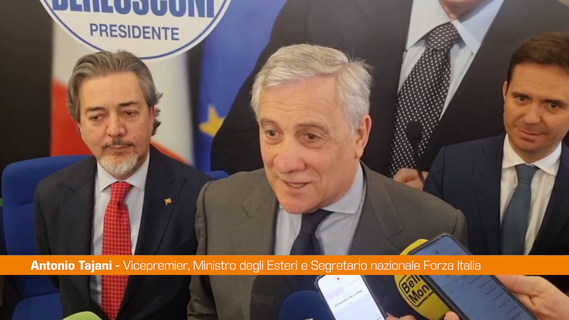 Regionali, Tajani 