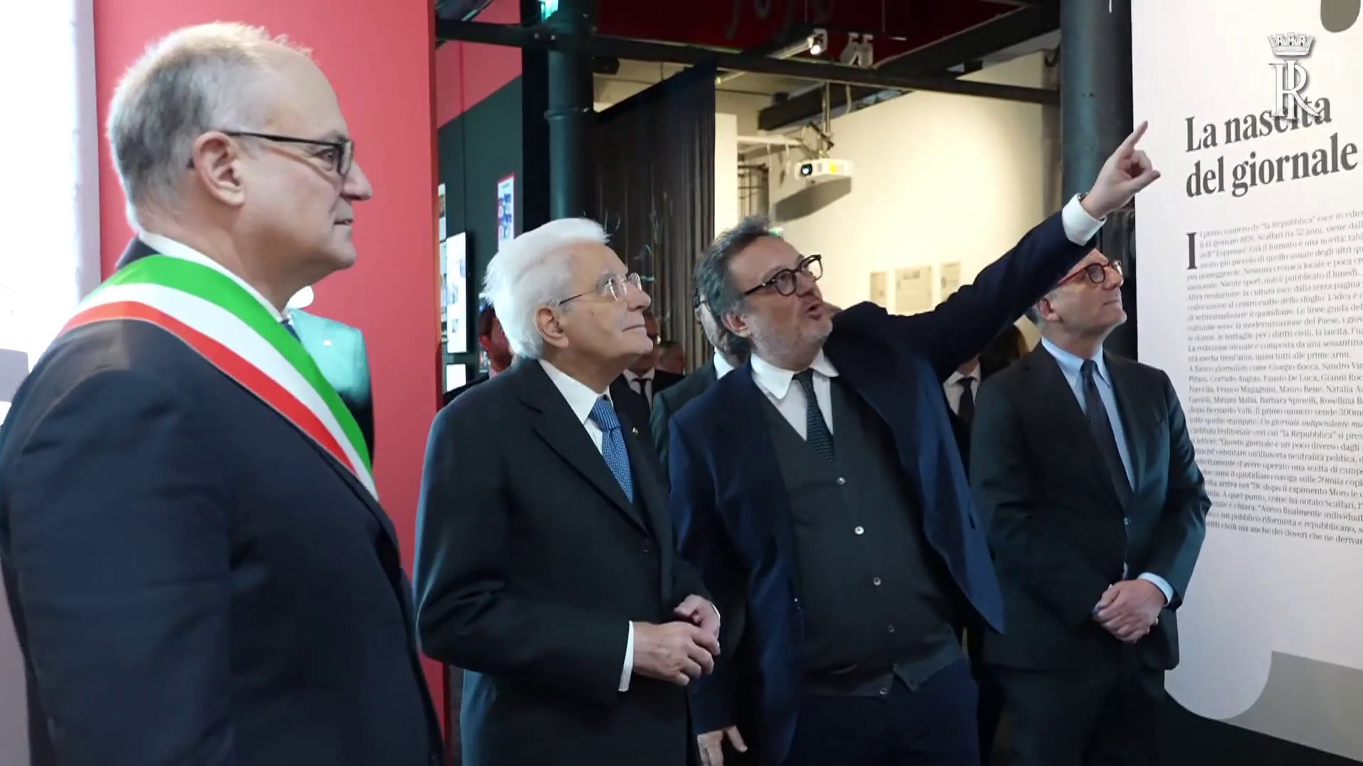 Mattarella all’inaugurazione della mostra de 