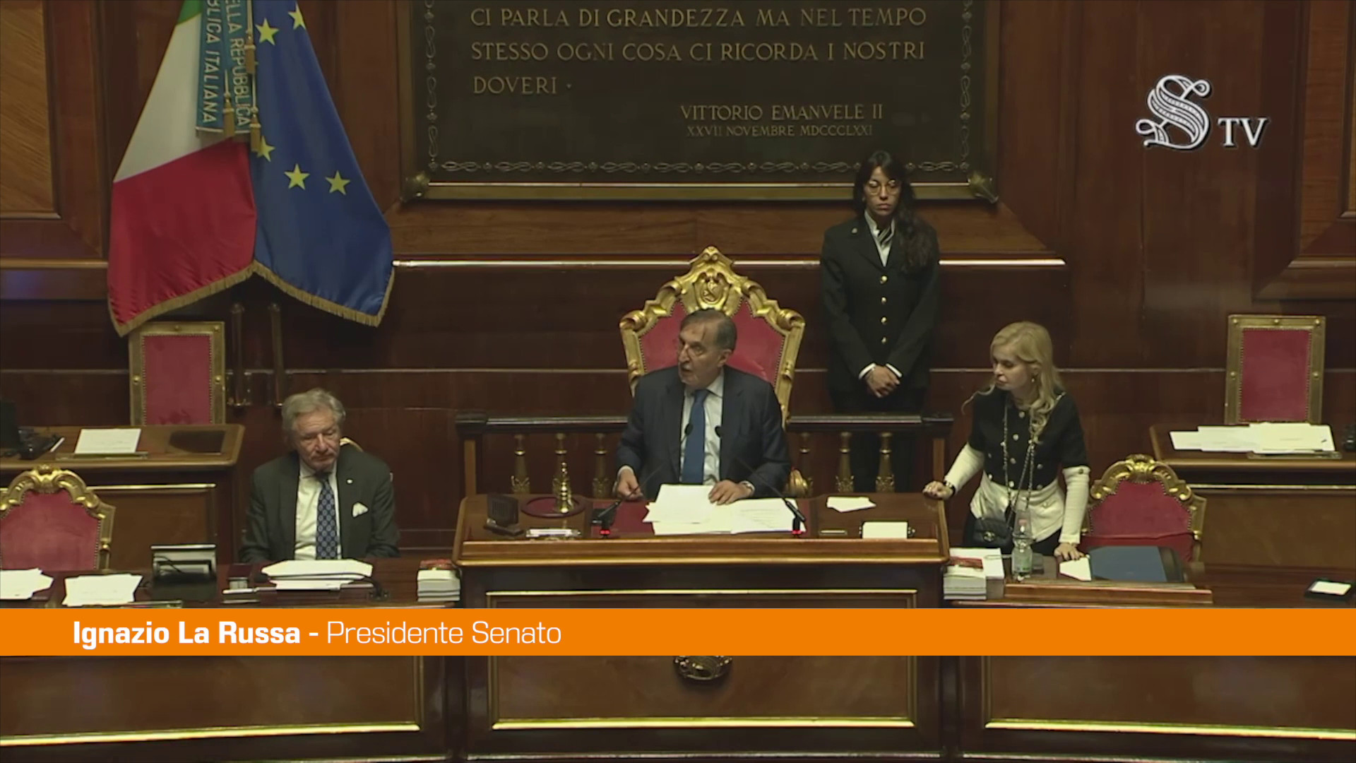 Gli auguri di La Russa ai senatori 