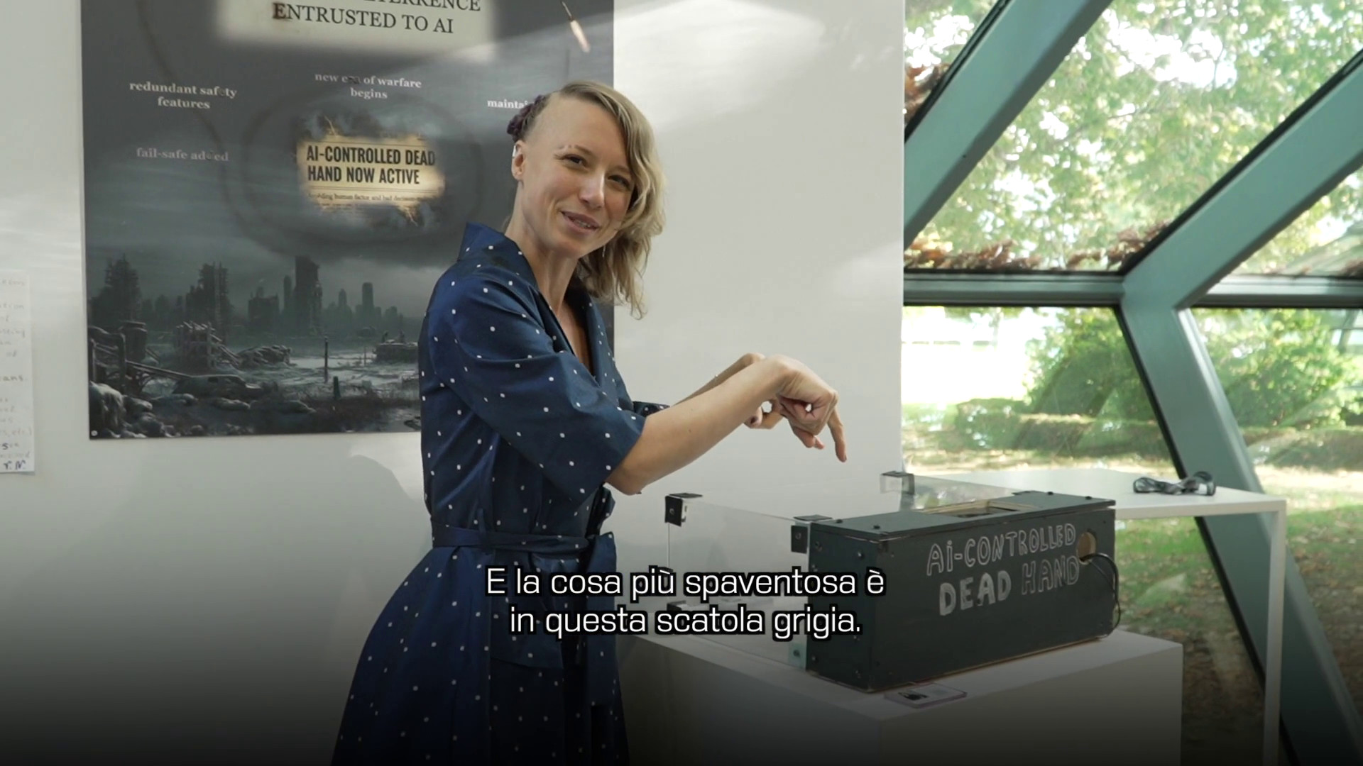 Deterrenza nucleare e IA, un'installazione artistica a ComoLake 2025