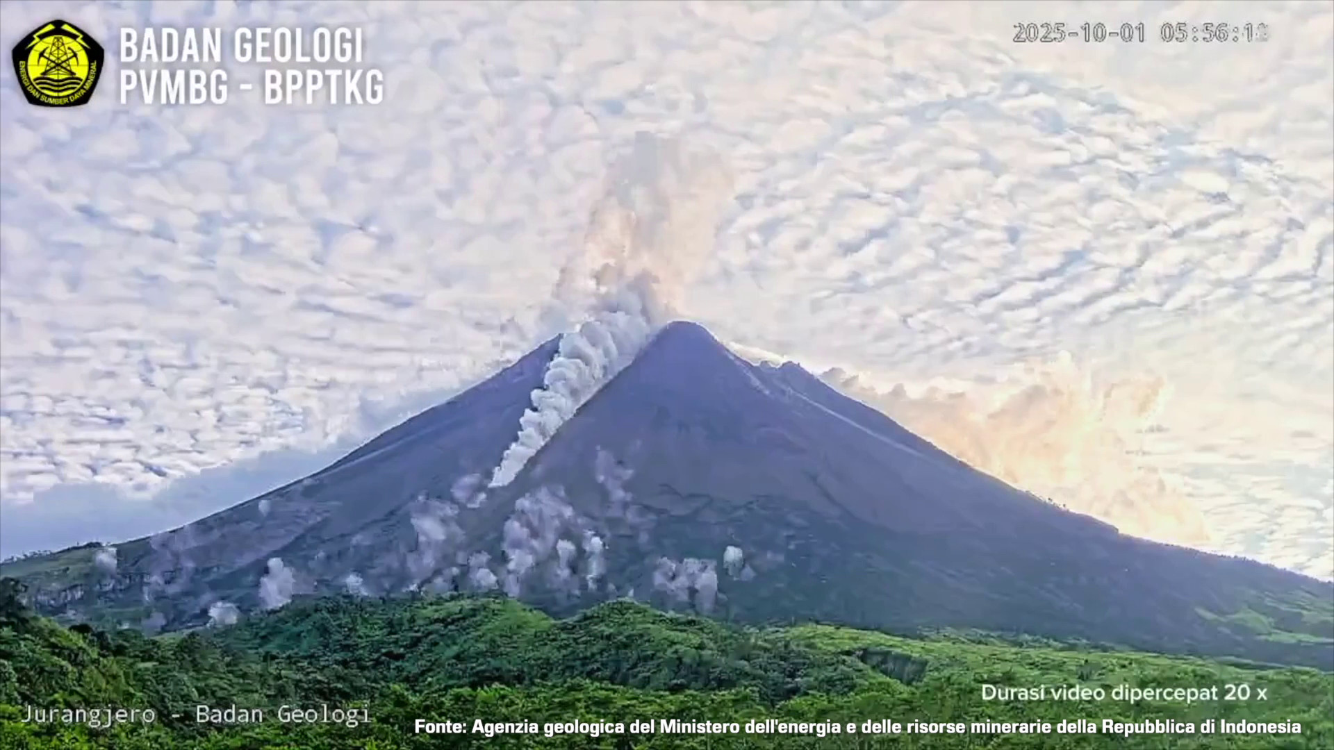 Indonesia, si risveglia uno dei vulcani più distruttivi al mondo