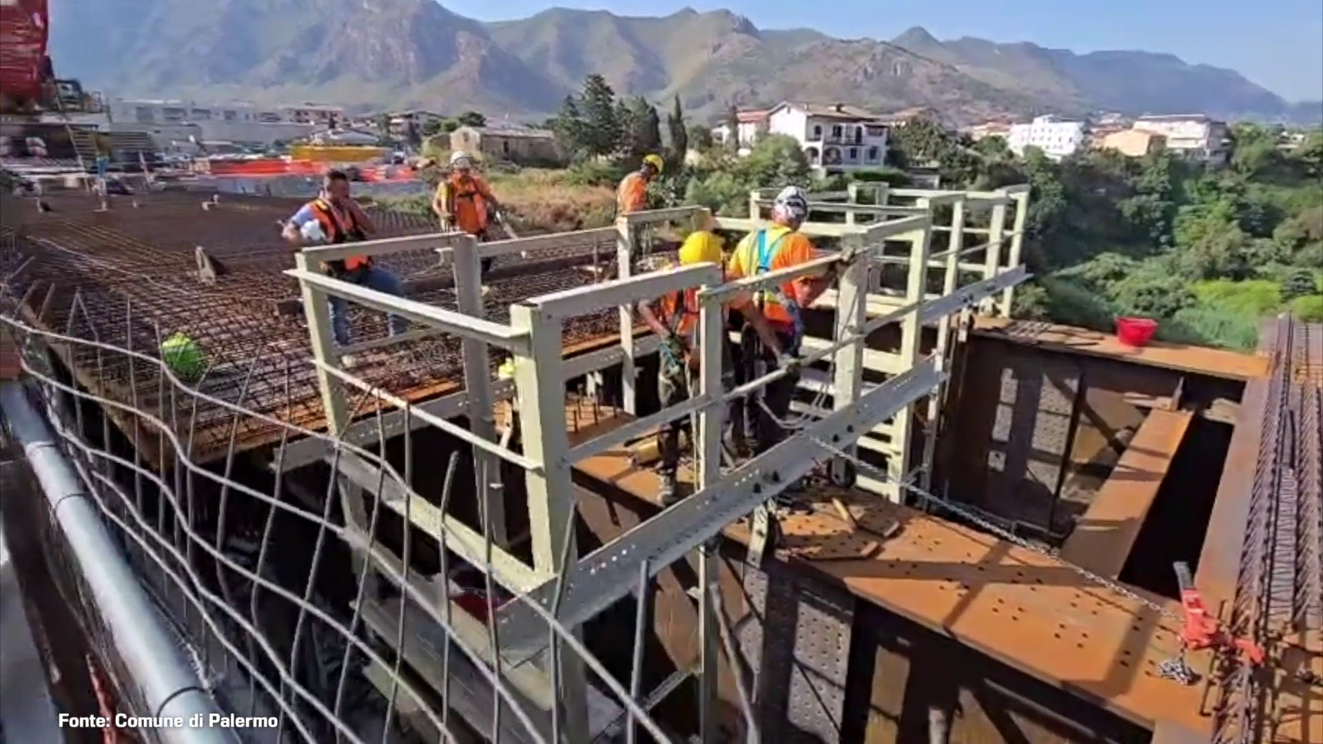 Palermo, prende forma il nuovo Ponte Corleone sul fiume Oreto