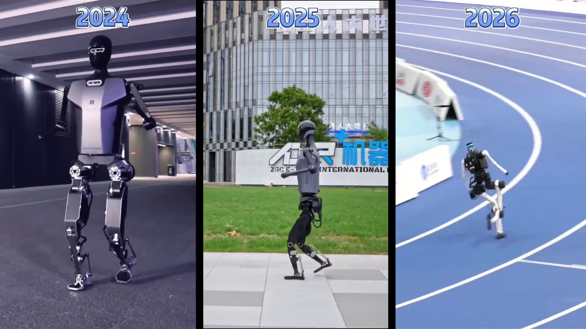 Cina: in meno di 3 anni i robot umanoidi sono passati dai primi passi ai record
