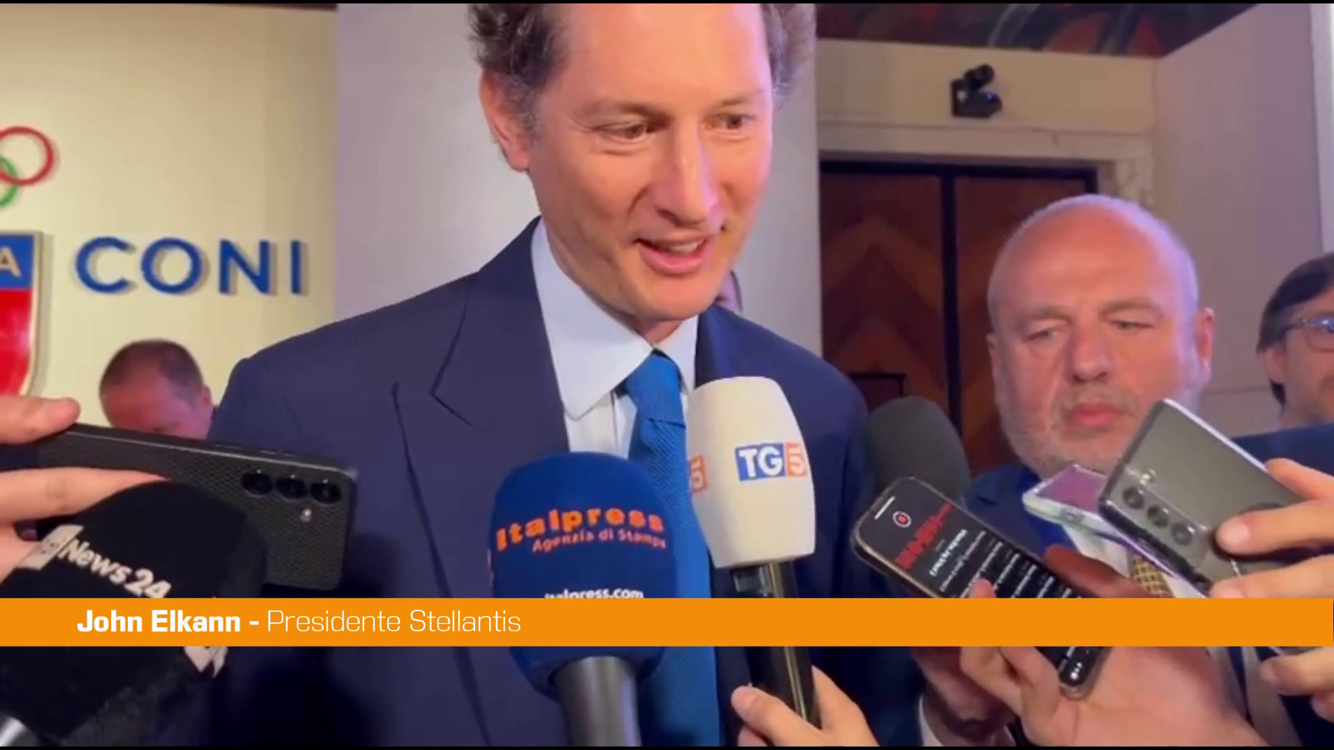 Stellantis insieme a Milano-Cortina, Elkann 