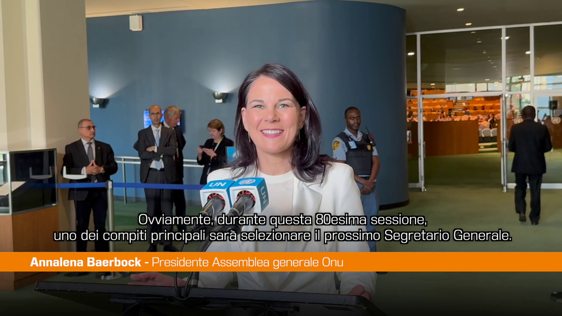 Assemblea Generale Onu, Baerbock eletta presidente dell'80^ sessione