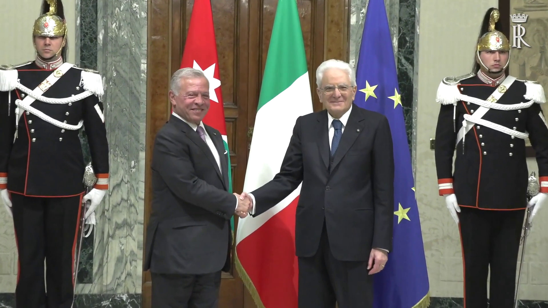 Mattarella incontra il re di Giordania Abdullah II