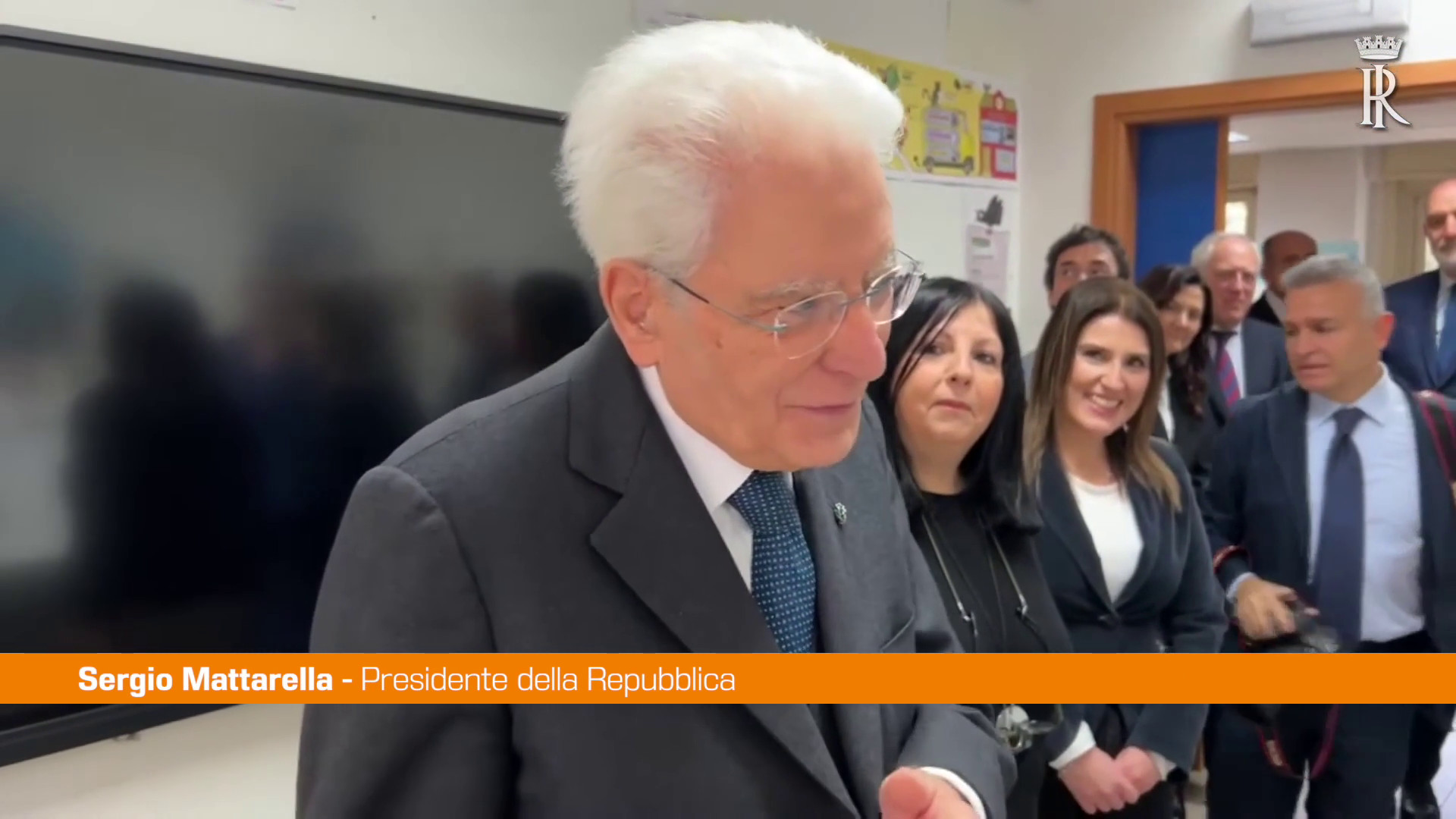 Mattarella visita una scuola di Palermo 