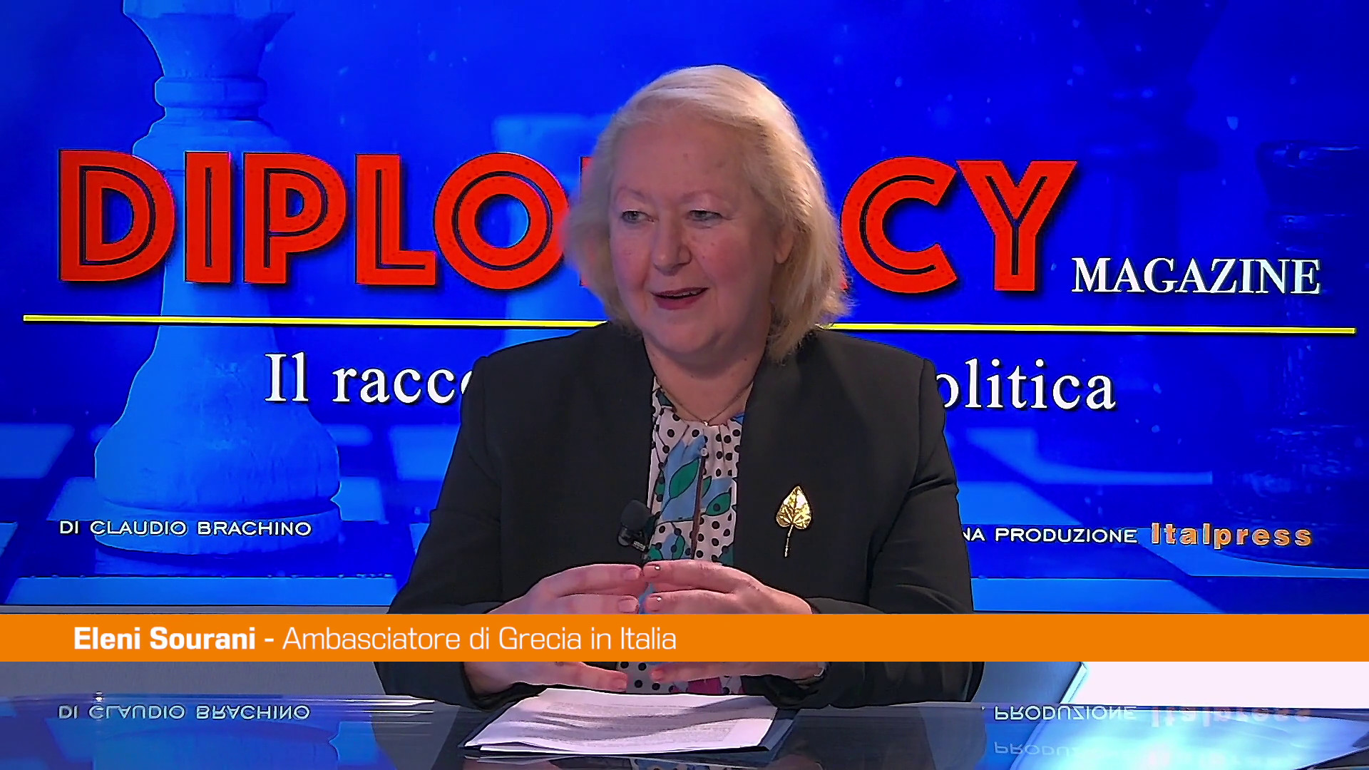Ambasciatrice Sourani “I rapporti umani tra italiani e greci sono unici”
