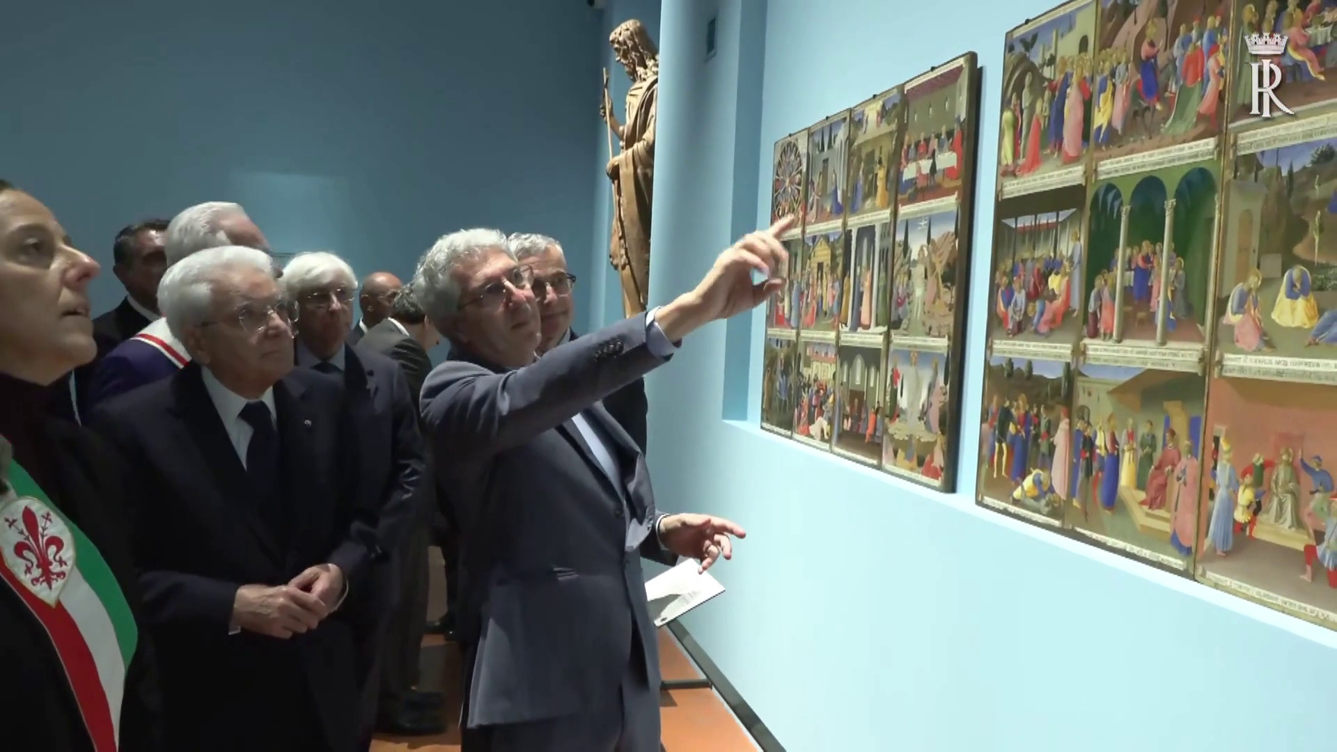 Mattarella a Firenze, visita alla mostra Beato Angelico a Palazzo Strozzi