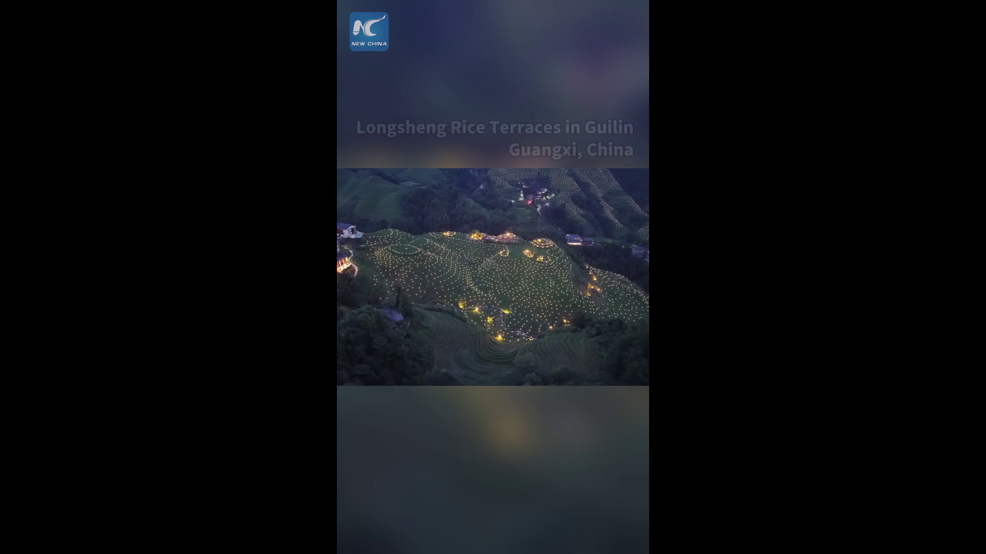 Cina, i “terrazzamenti sotto le stelle” risplendono nel Guangxi