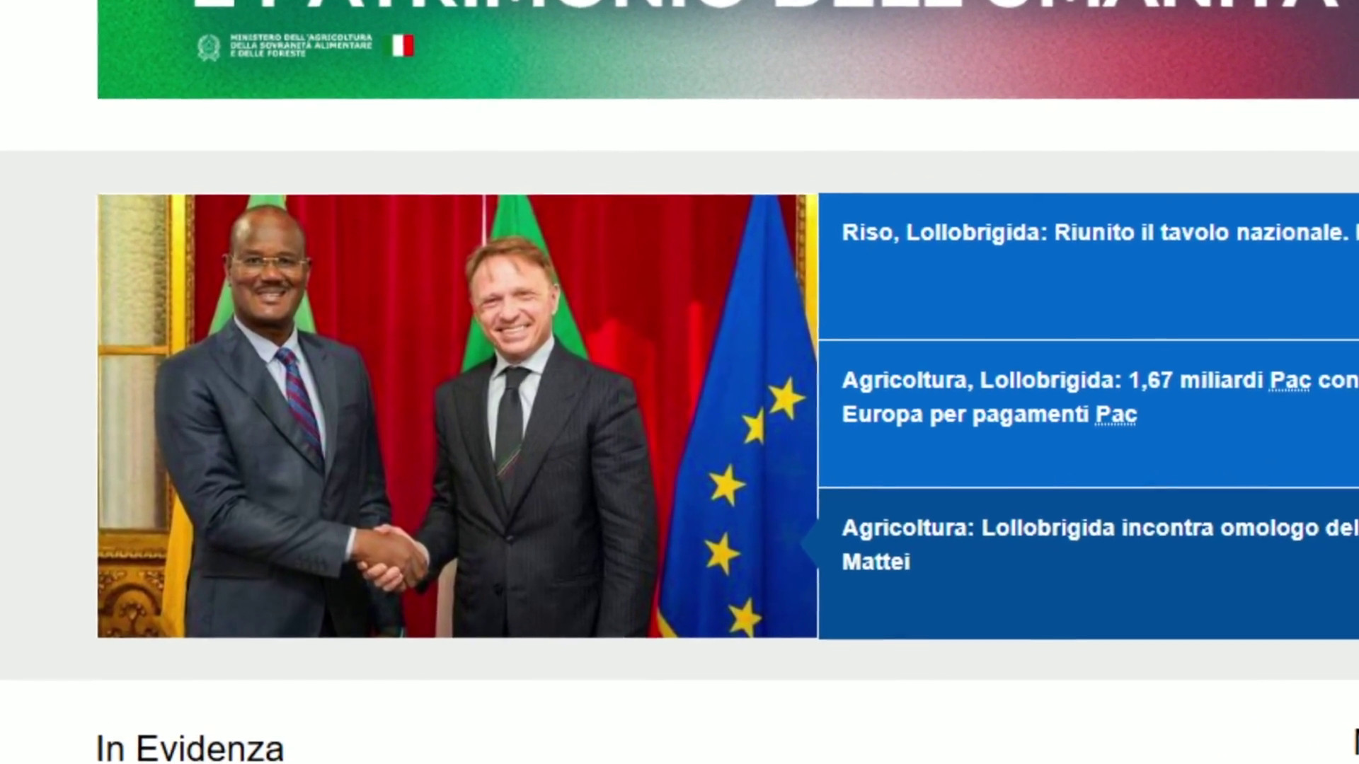 Agricoltura, Italia e Senegal rafforzano il partenariato