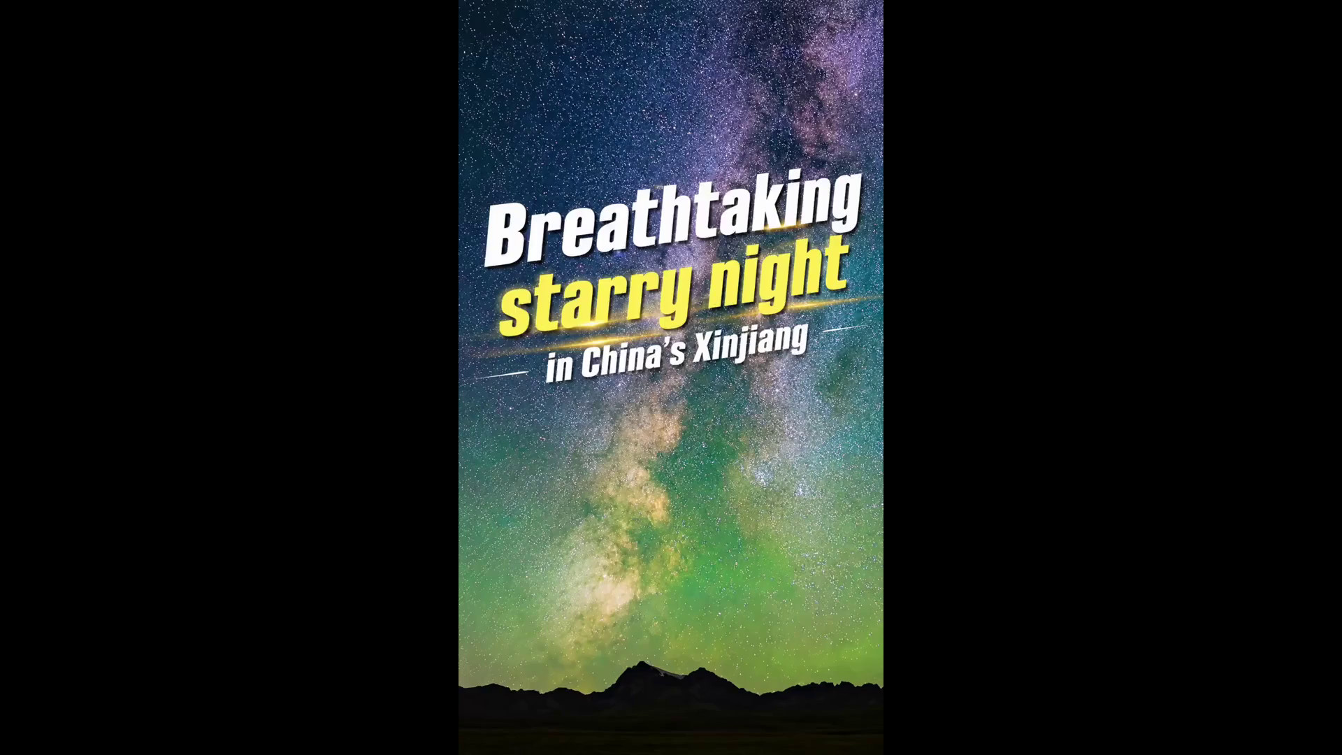 Cina: time-lapse cattura le stelle nel cielo notturno dello Xinjiang