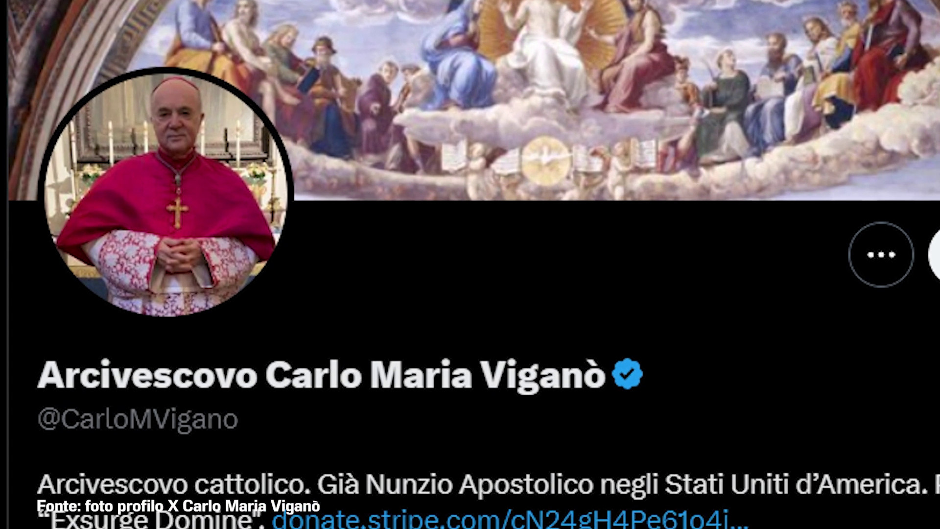 Monsignor Viganò accusato di scisma