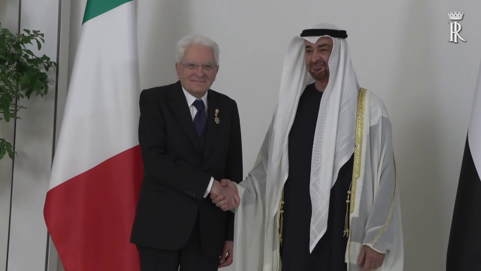 Mattarella incontra il presidente degli Emirati Arabi Uniti