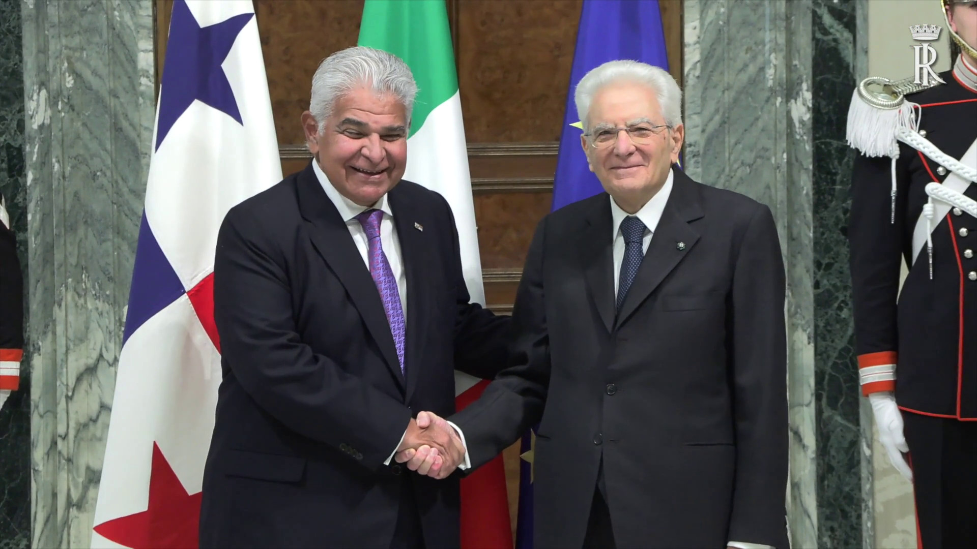 Mattarella riceve il presidente della Repubblica di Panama