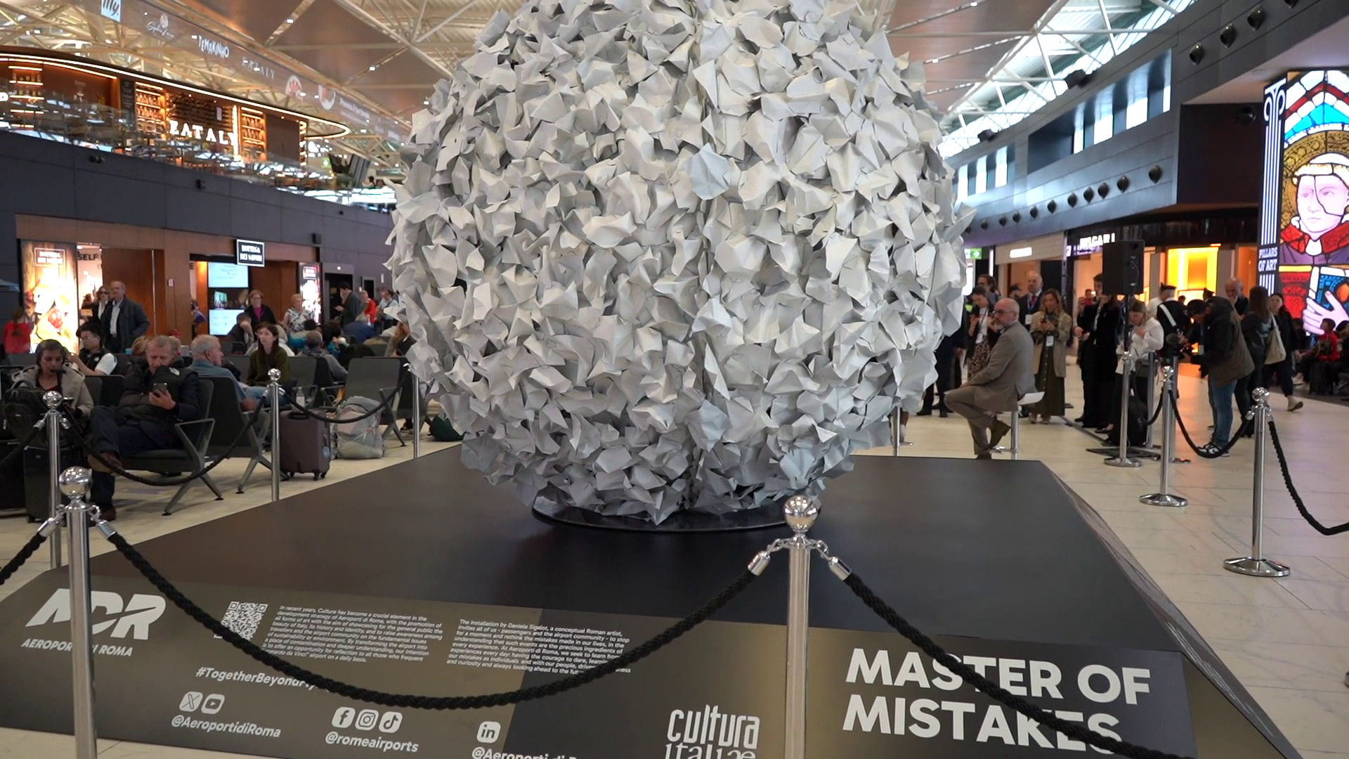 Arte protagonista all'aeroporto di Fiumicino con 