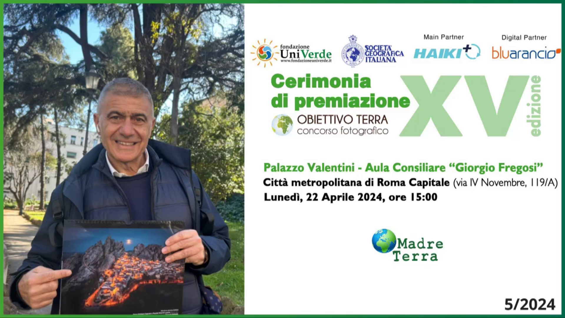 Madre Terra - Cerimonia di premiazione concorso 