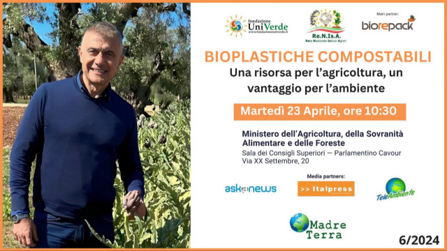 Madre Terra - Convegno 23 aprile a Roma su Bioplastiche compostabili