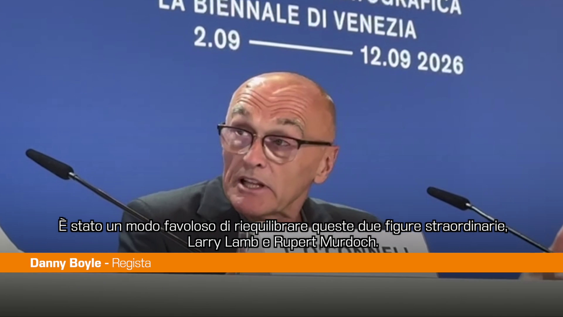 Venezia parte da Murdoch per raccontare i media, Boyle 