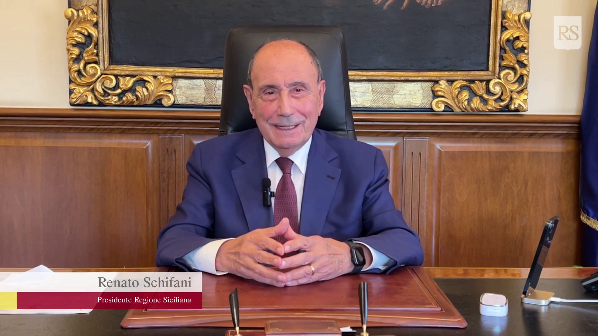 Diga Trinità, Schifani 