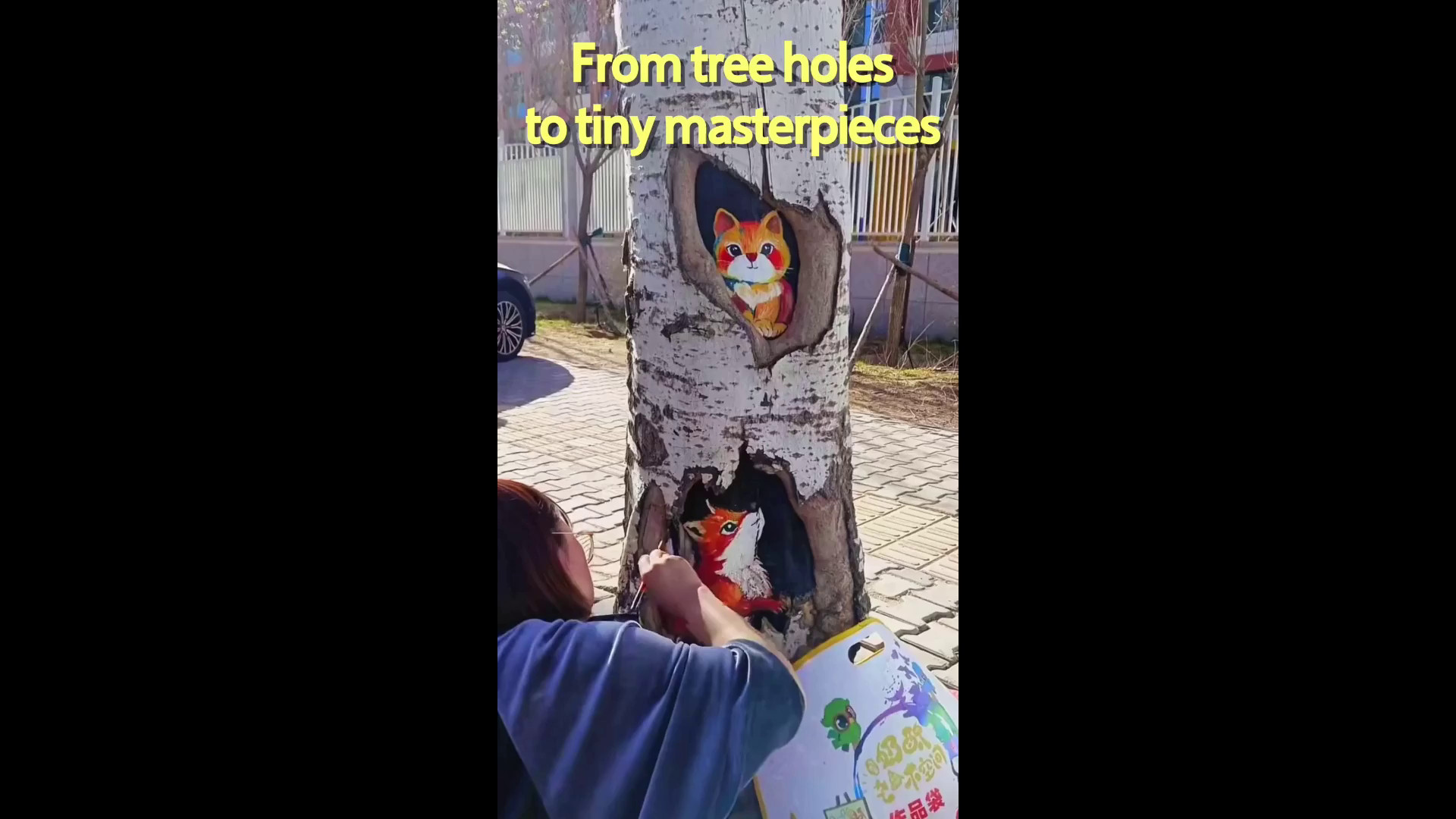 Cina, cavità degli alberi si trasformano in arte terapeutica