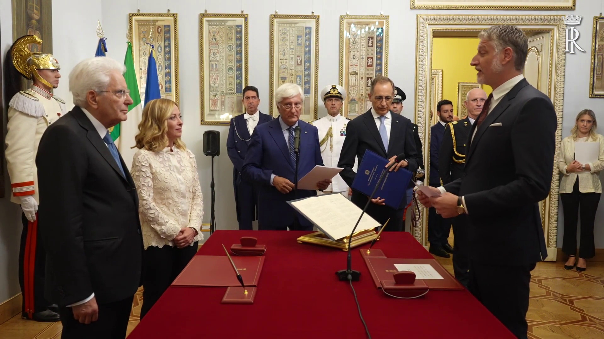 Il ministro della Cultura Giuli ha giurato al Quirinale