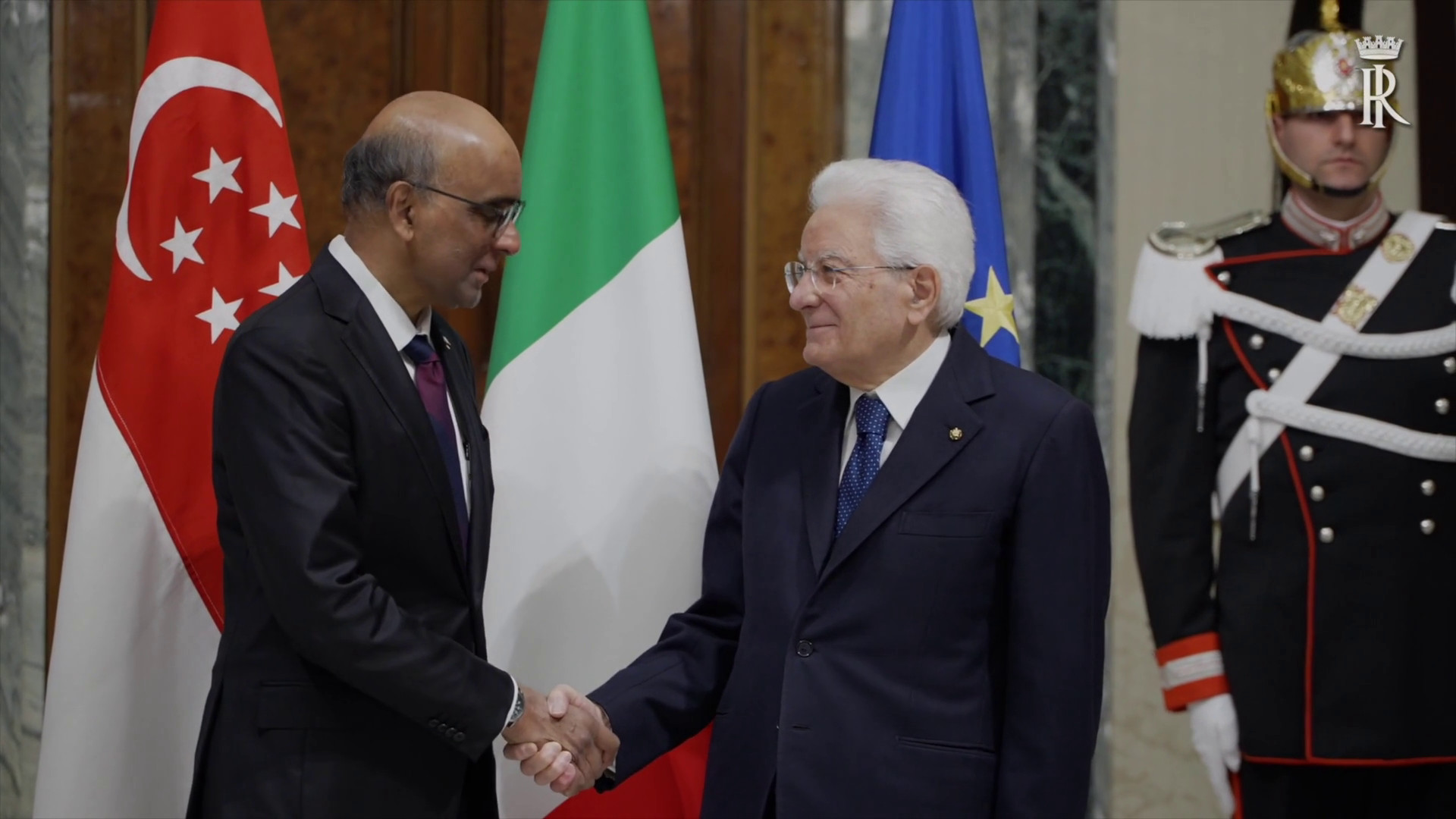 Mattarella ha ricevuto il Presidente di Singapore Tharman Shanmugaratnam