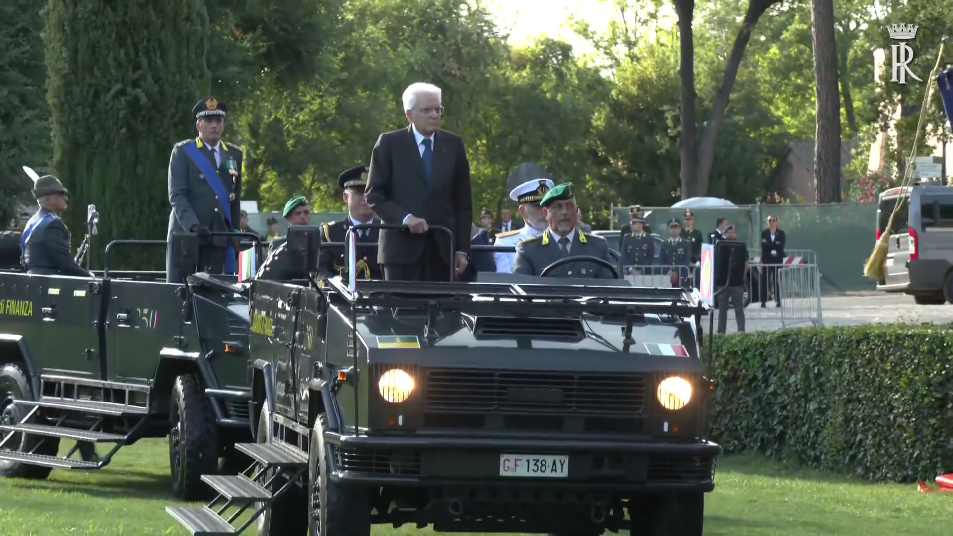 Mattarella alla cerimonia per il 250° anniversario Guardia di Finanza