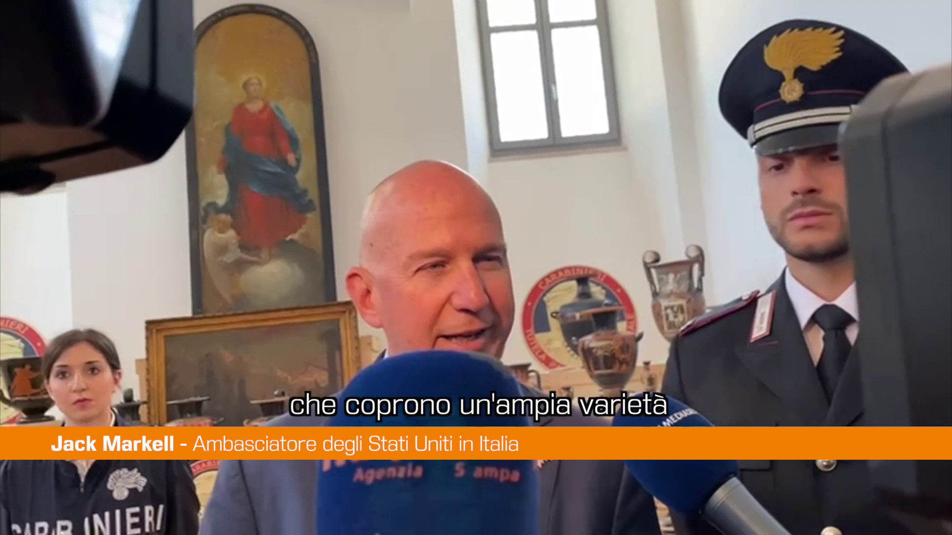 Markell “Tra Italia e Usa forte collaborazione anche sulla cultura”