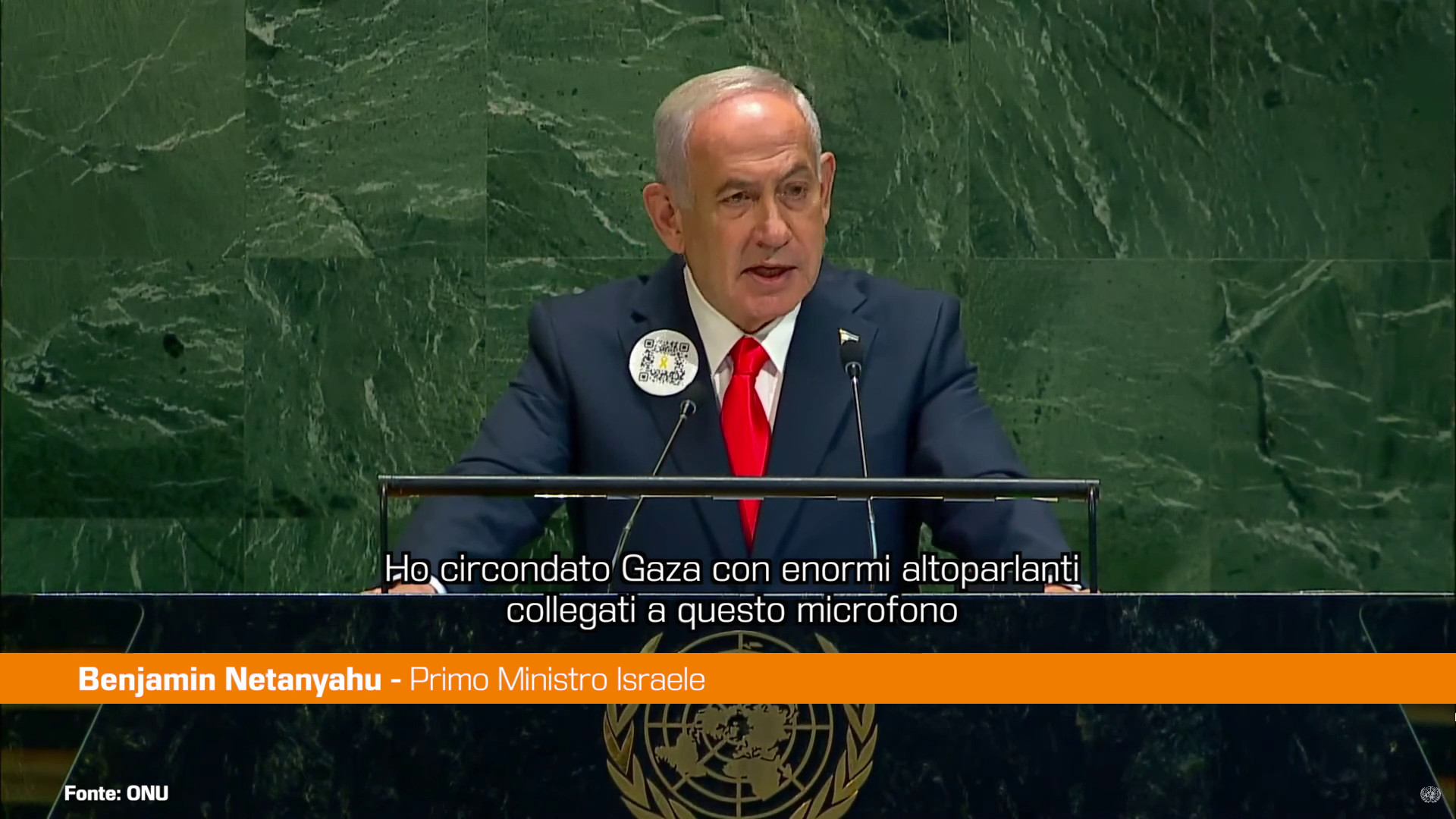 Netanyahu ad Hamas 