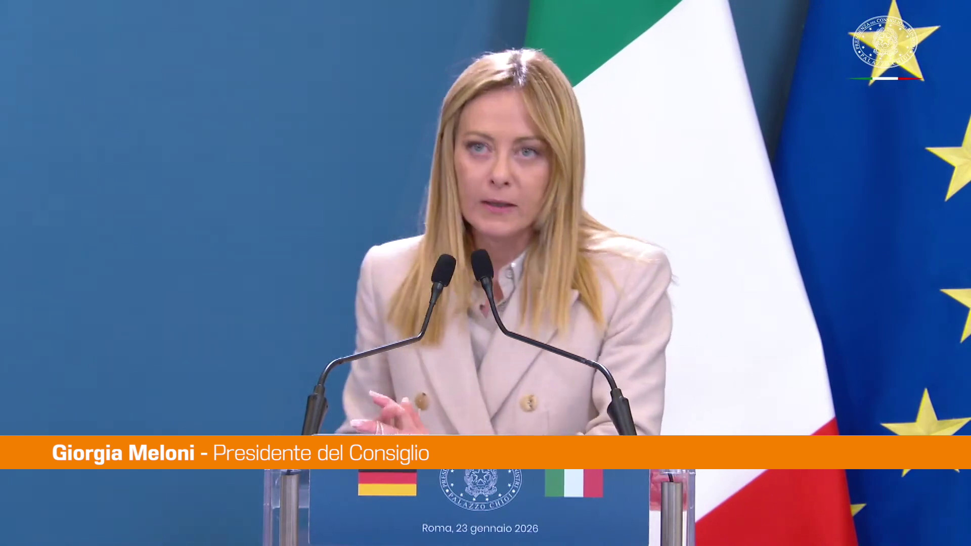 Meloni incontra Merz 