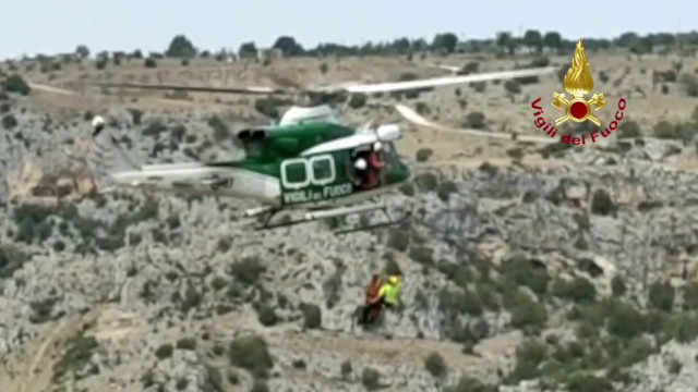 Escursionista soccorso dai Vigili del Fuoco a Matera