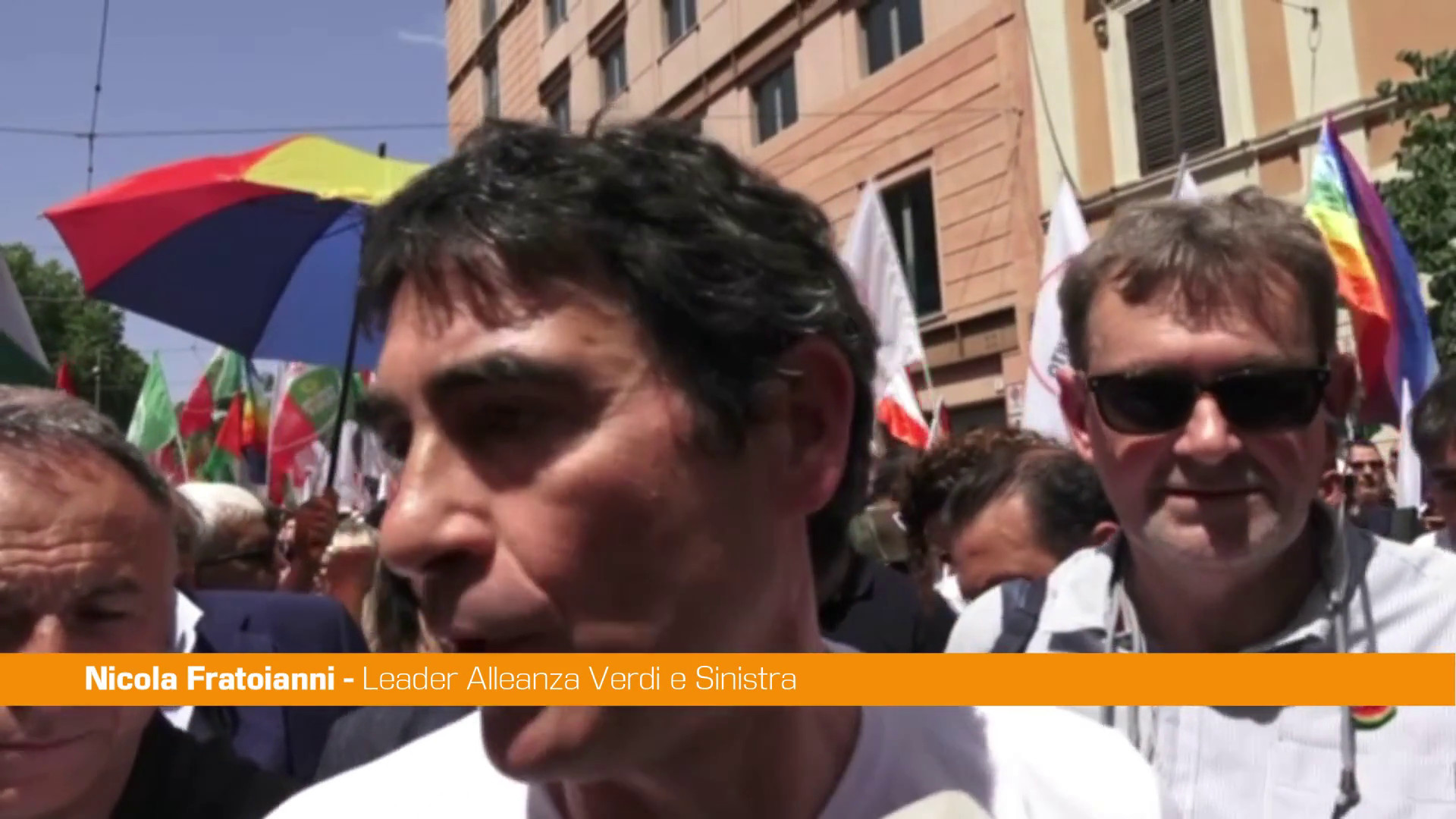 Corteo per Gaza, Fratoianni 