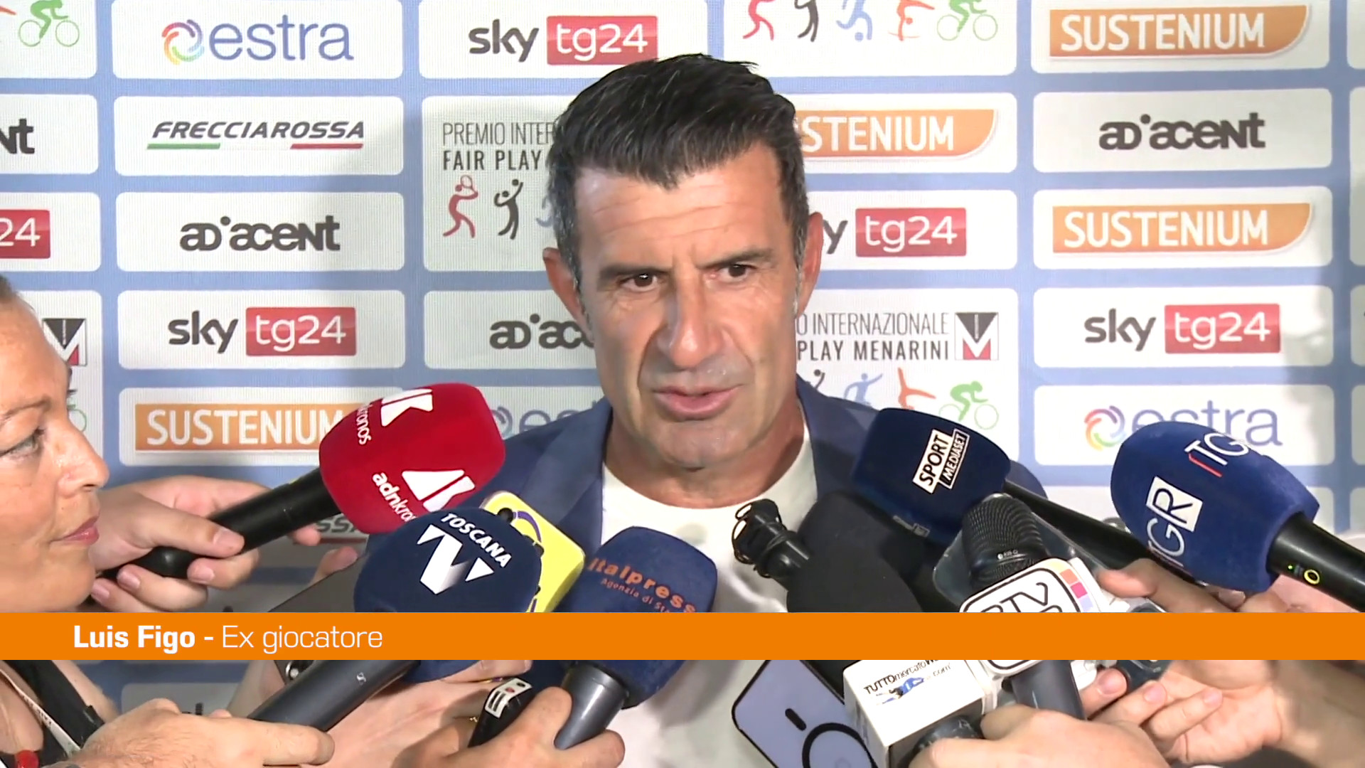 Premio Fair-play Menarini a Figo 