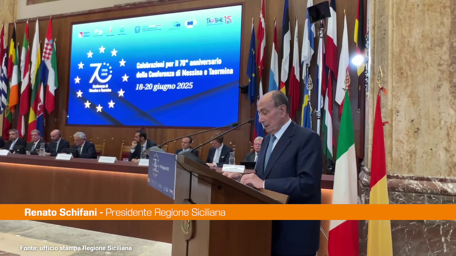 Ue, Schifani “Decisiva la svolta della Conferenza di Messina